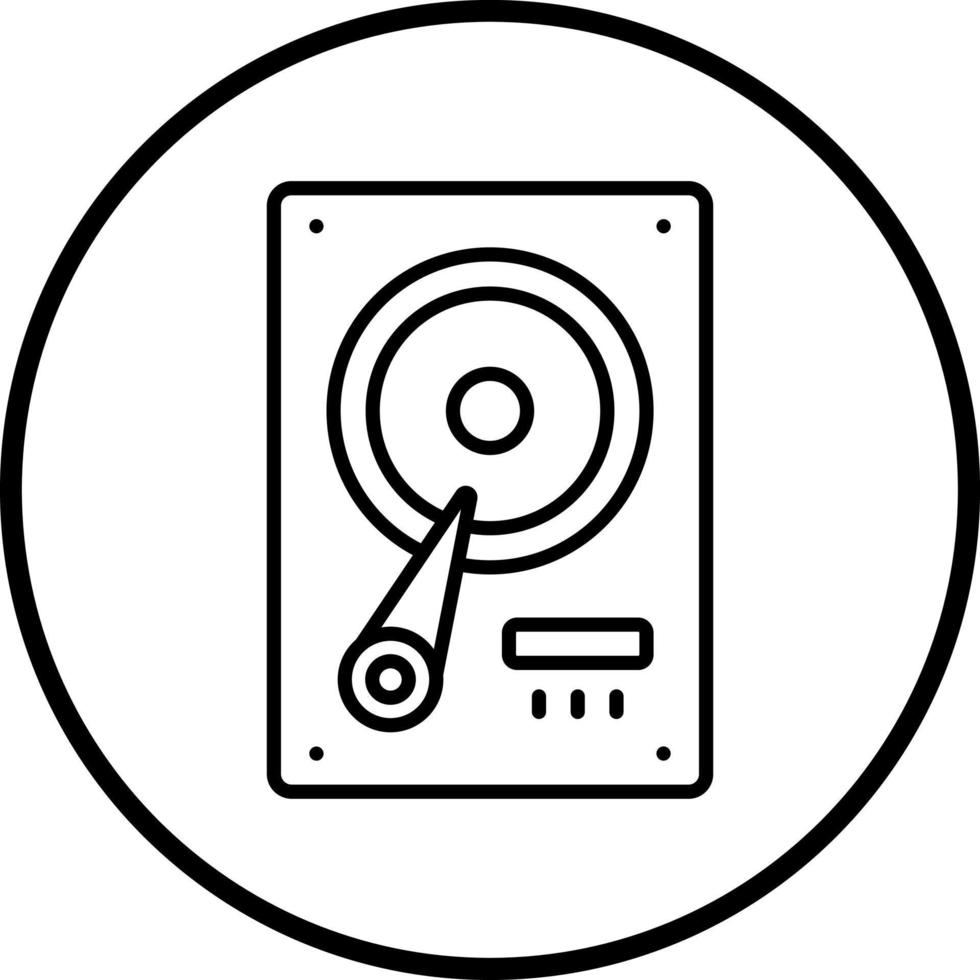 Hard Drive Vector Icon Style