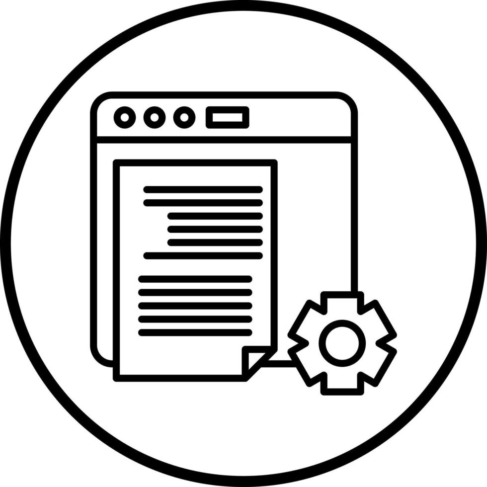 Content Management Syste Vector Icon Style