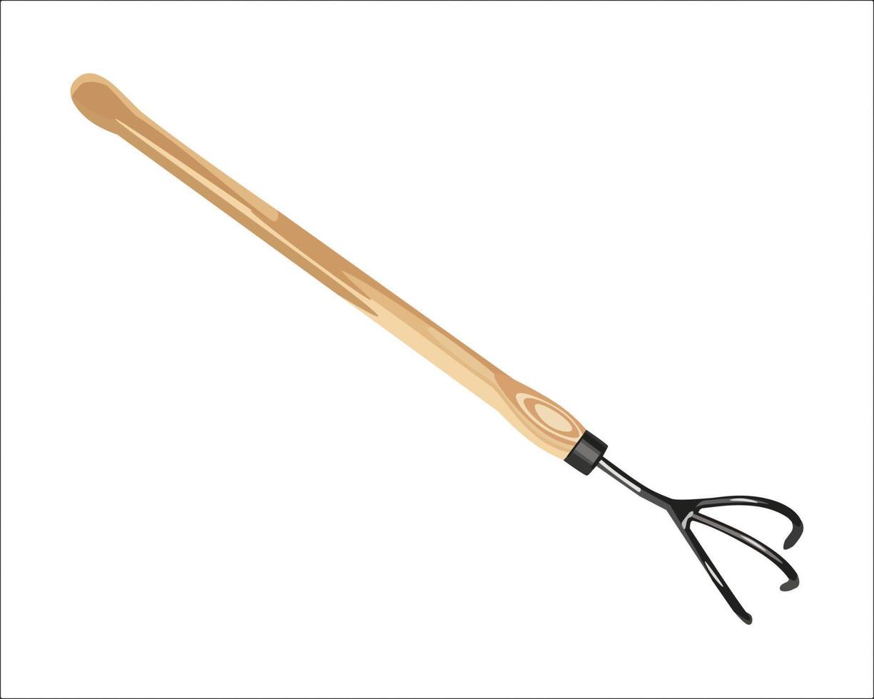 Agricultural implements, Vector illustration of pitchfork