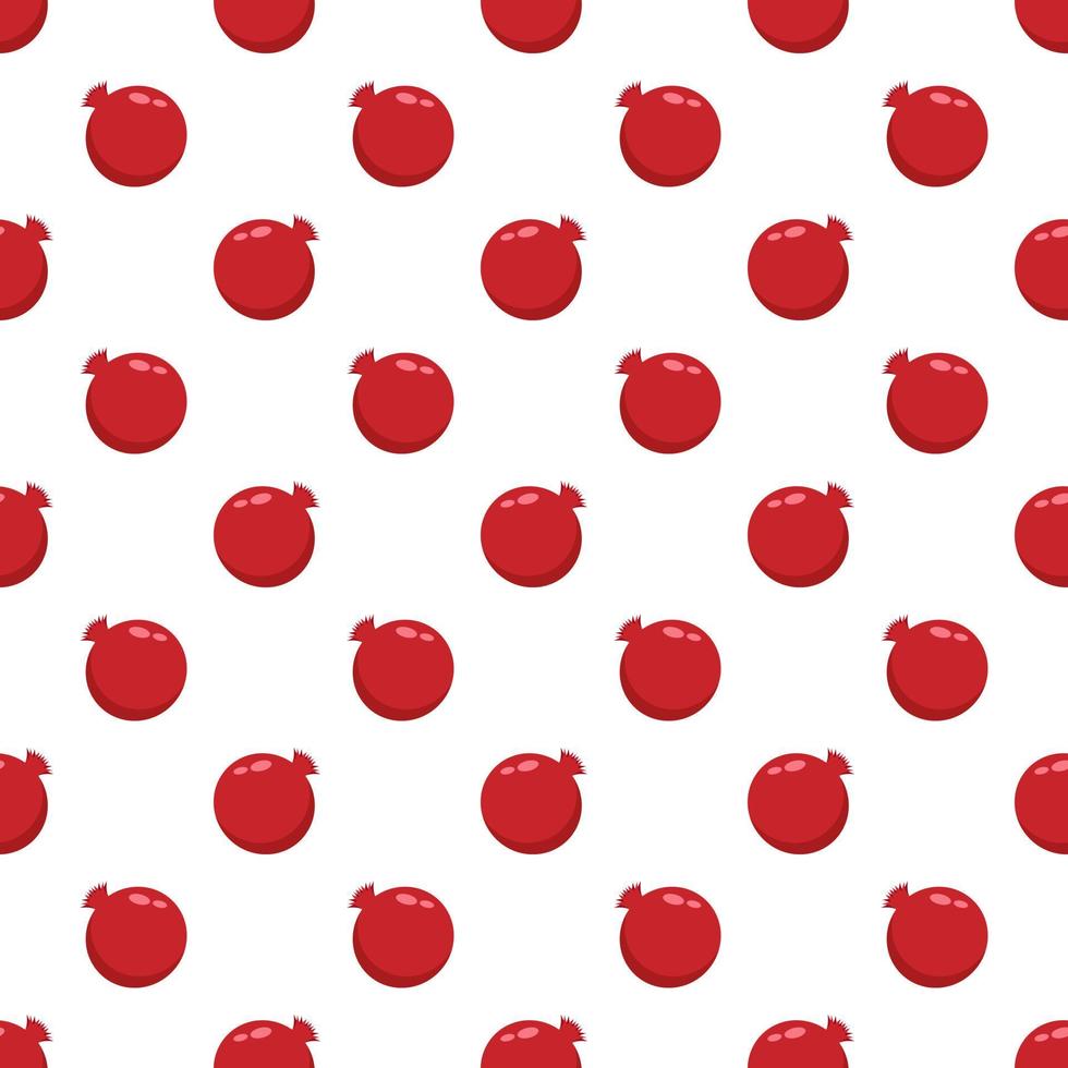 Seamless pattern pomegranate on a white background. vector
