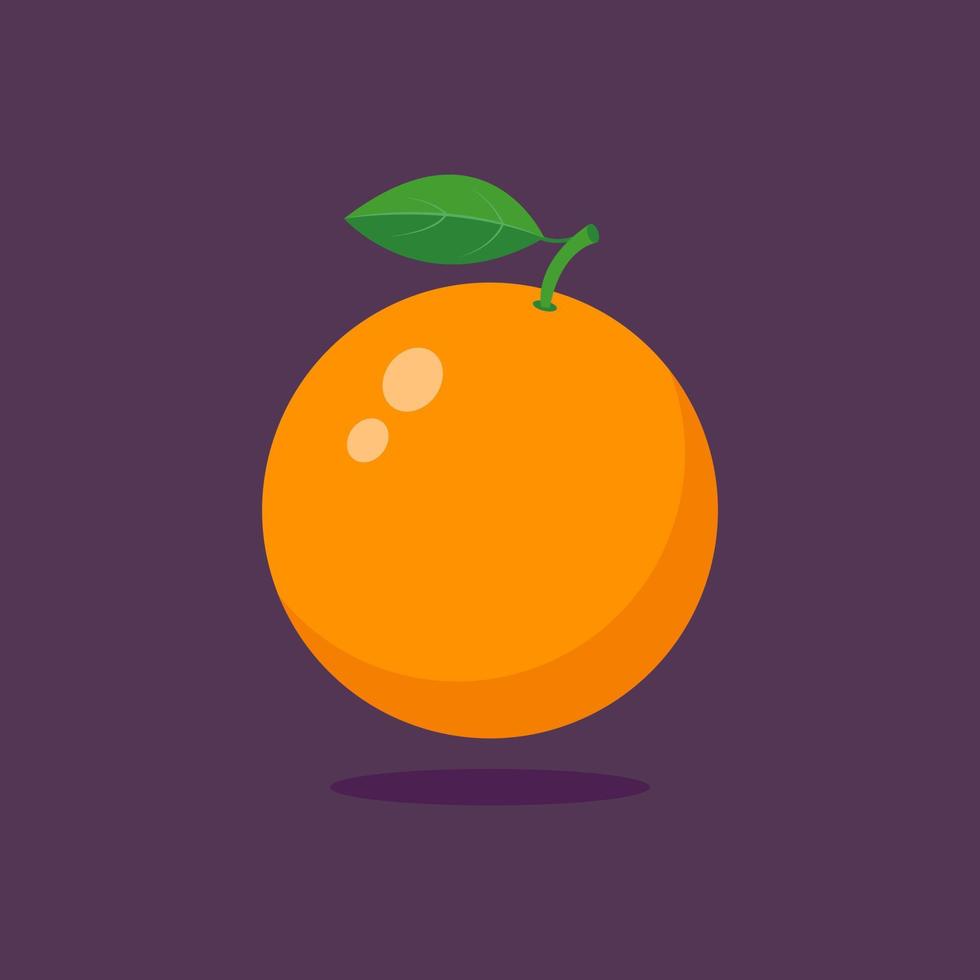 Bright vector set of juicy orange.