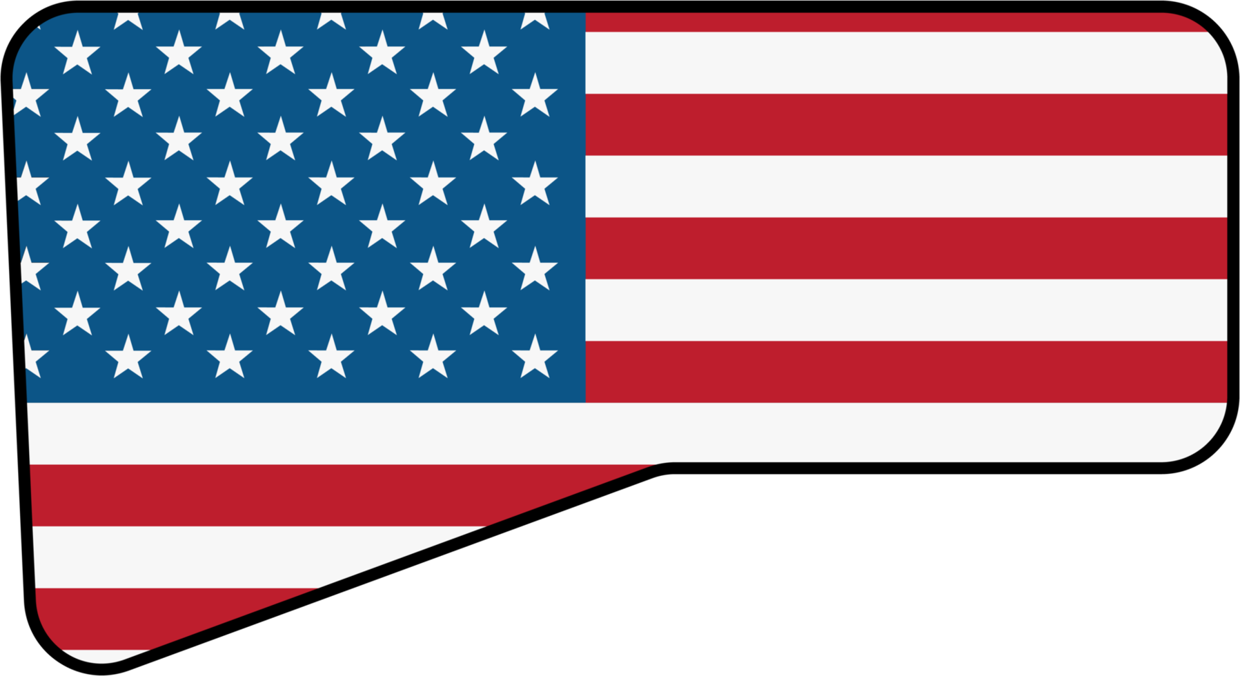 outline drawing of connecticut state map on usa flag. png