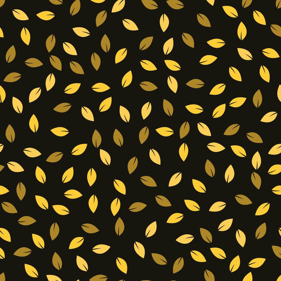 Seamless pattern with acorns and autumn oak leaves. vector