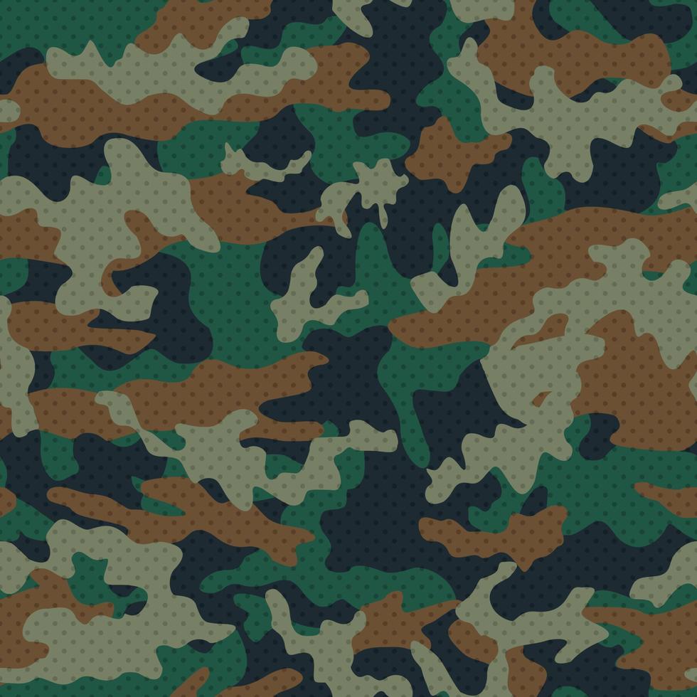 Ejército vector camuflaje sin costura modelo.