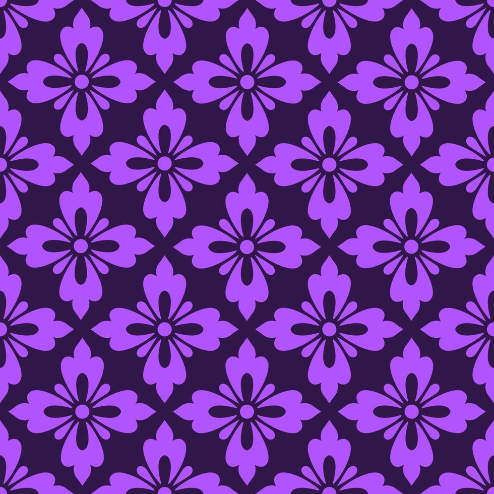 Seamless pattern illustration with hibiscus design. vector