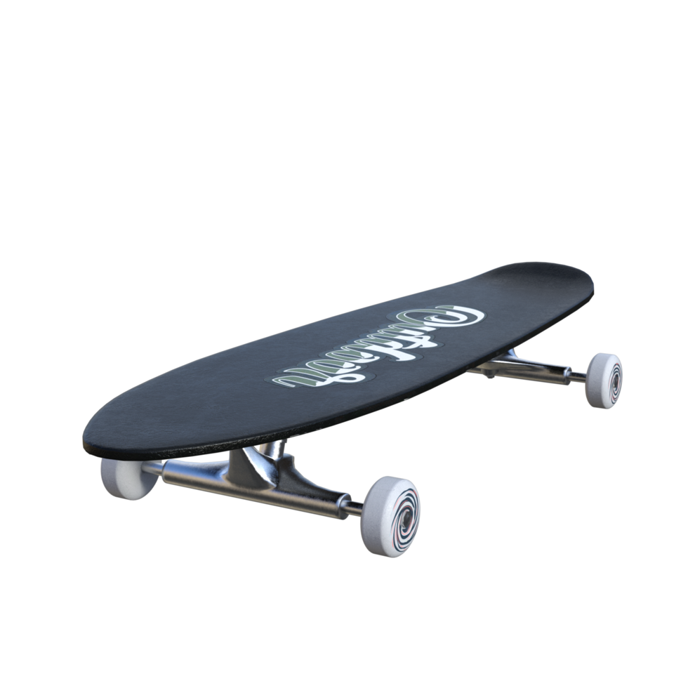 Skateboard isoliert 3d png