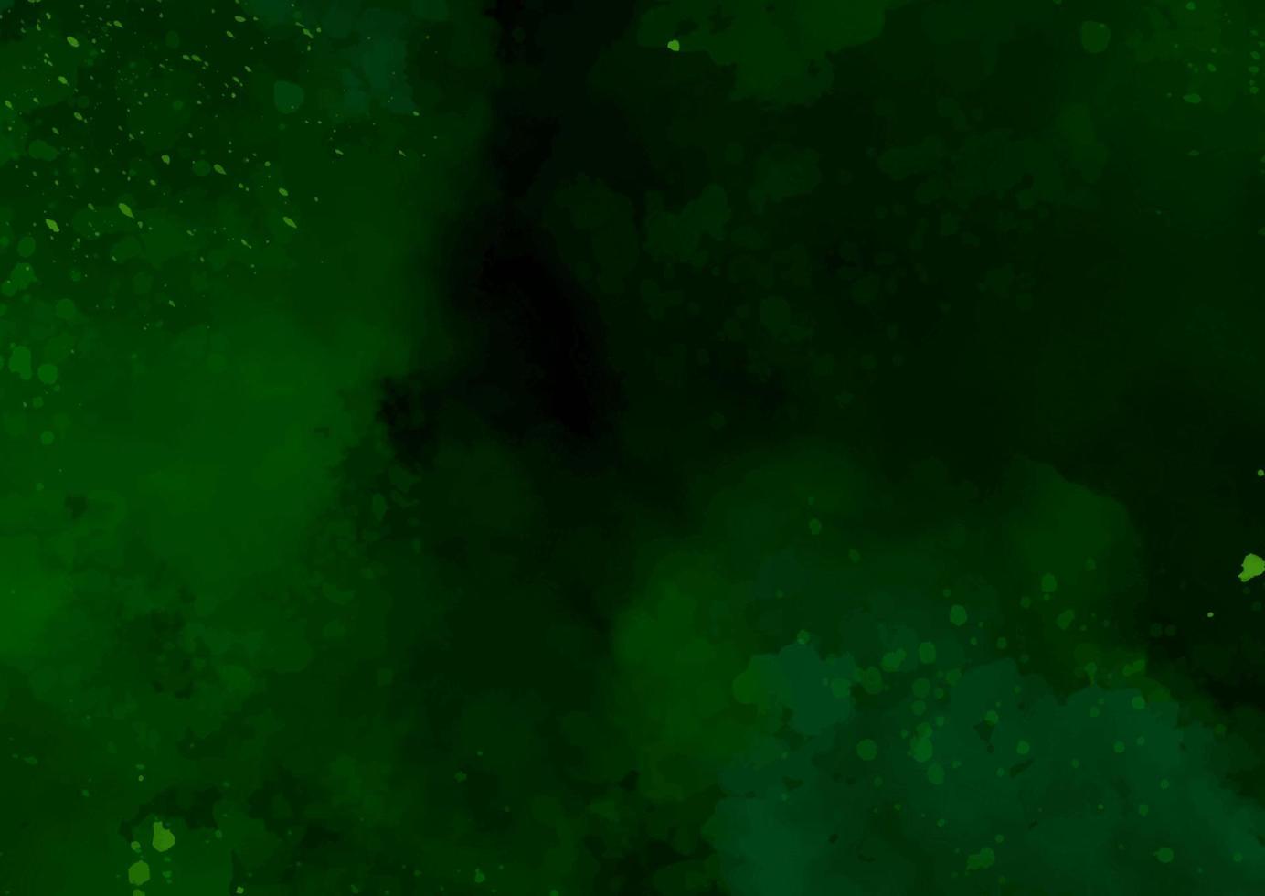Emerald green hand painted watercolour background vector