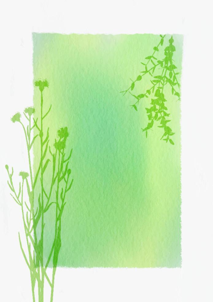 watercolour background with floral design vector