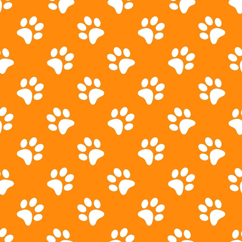 Vector of seamless pattern puma animal footprints.