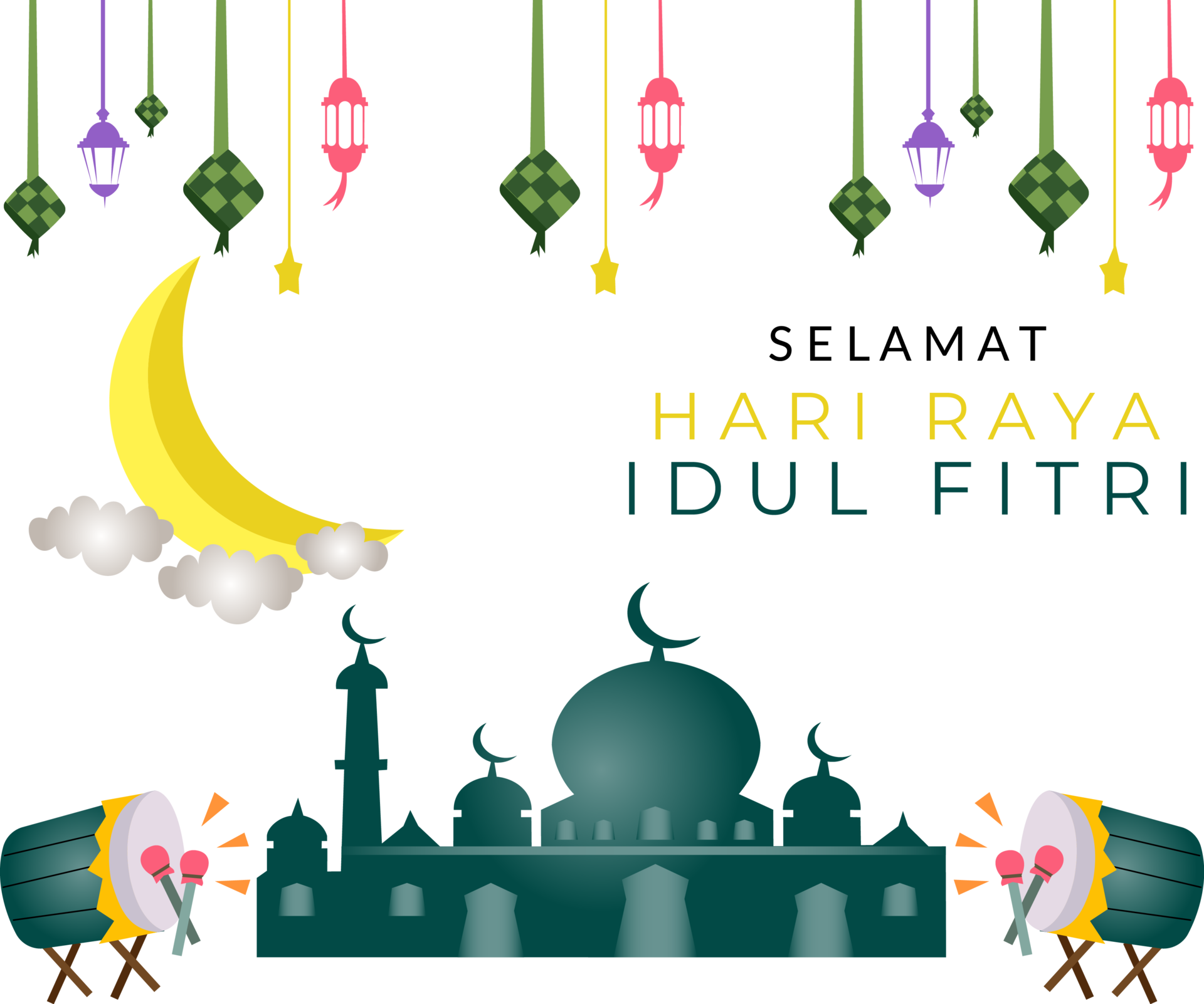 eid al fitr illustration. happy eid ul fitr mubarak. eid al fitr