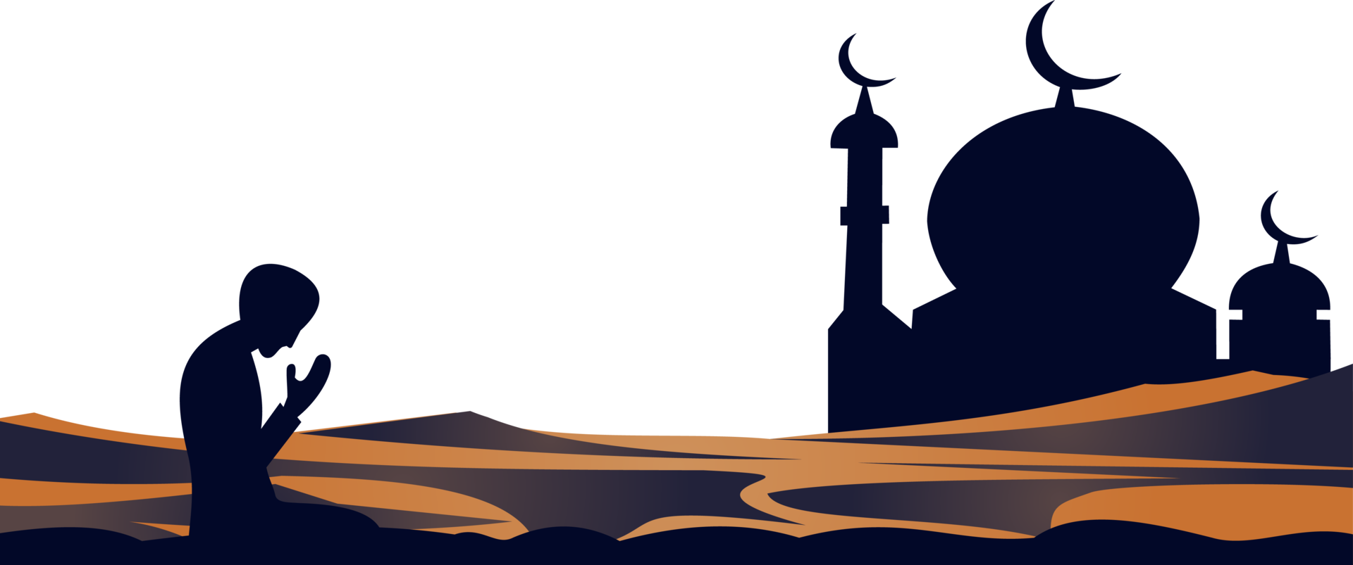 praying people background and mosque icon png