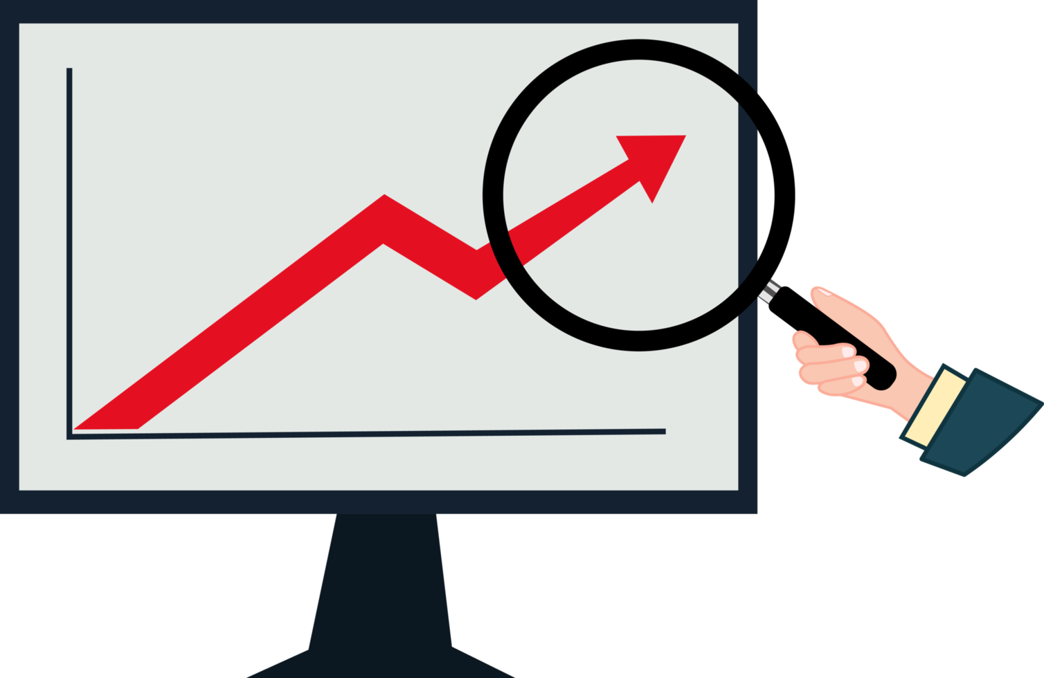 Konzept Analyse von Investition Geschäft Unternehmen Fortschritt Daten png