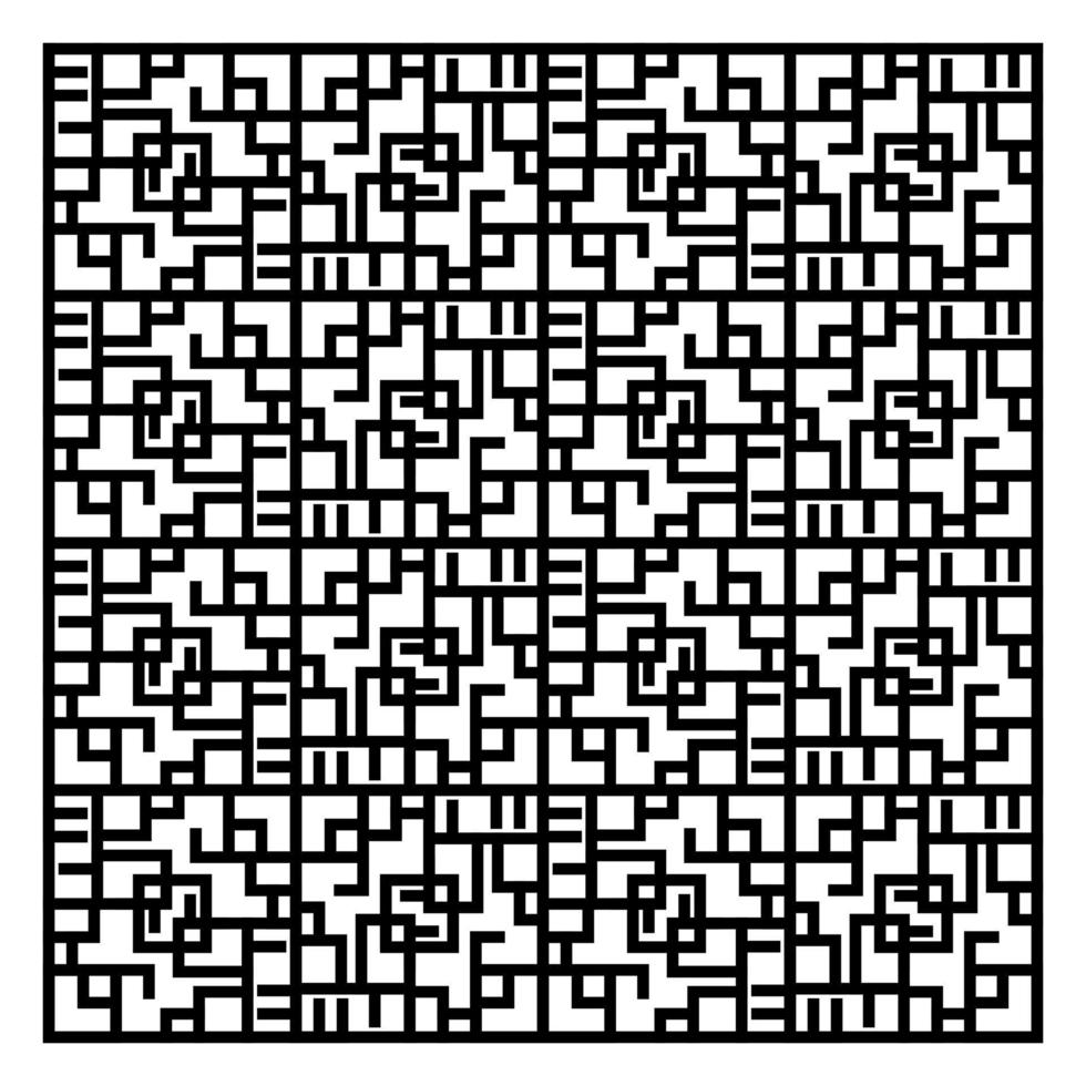abstract black line pattern vector