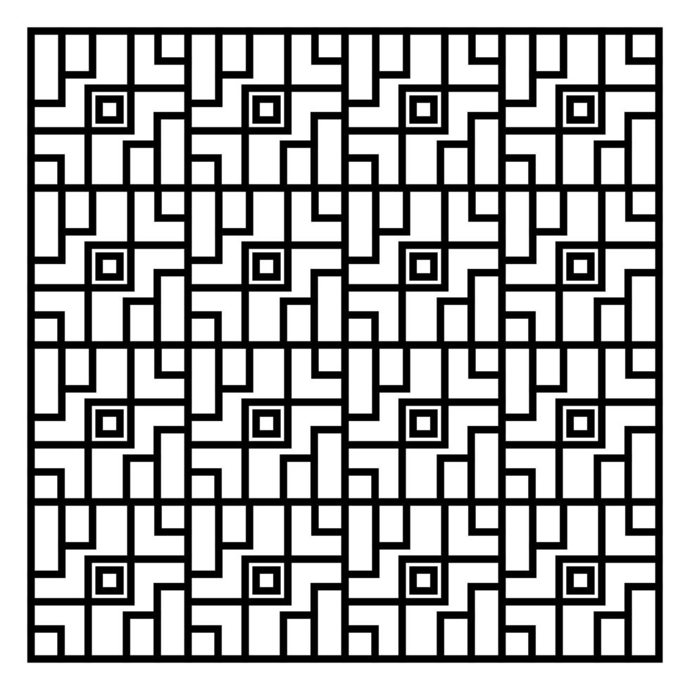 abstract black line pattern vector