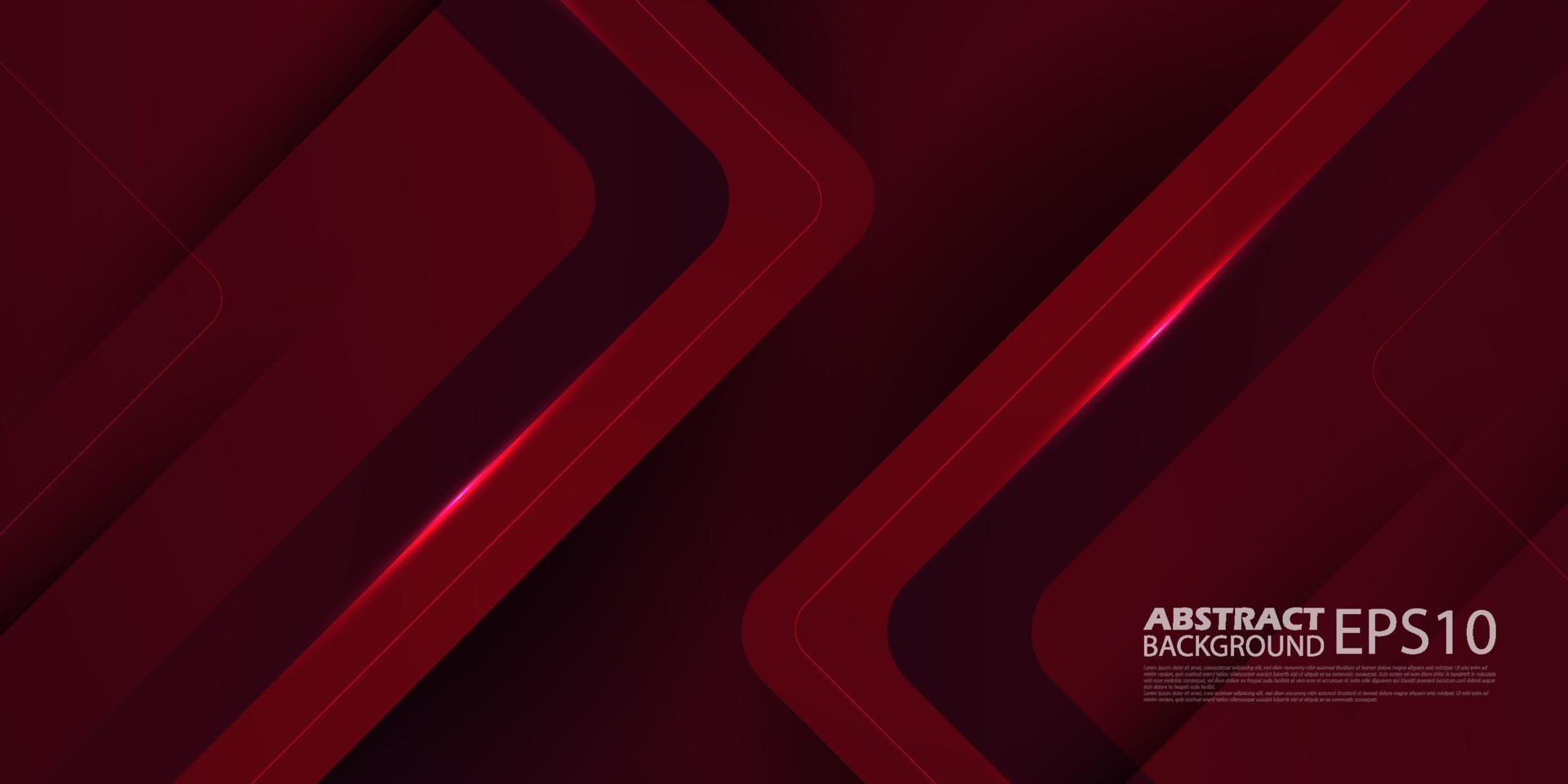 Futuristic design dark red triangle geometric vector background overlap layer on black space for text and background. Eps10 vector