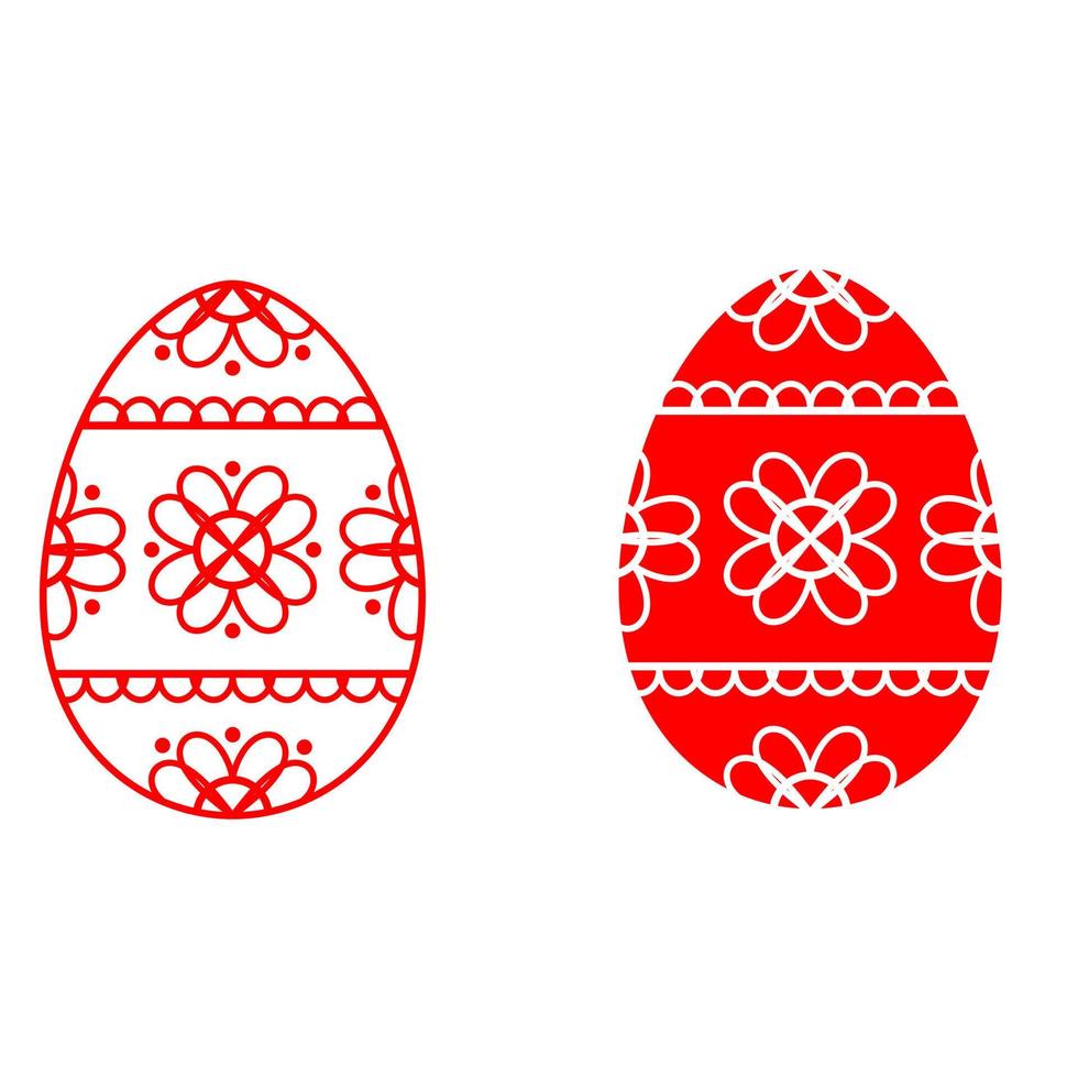 Easter egg icon vector. Easter illustration sign collection. egg symbol or logo. vector