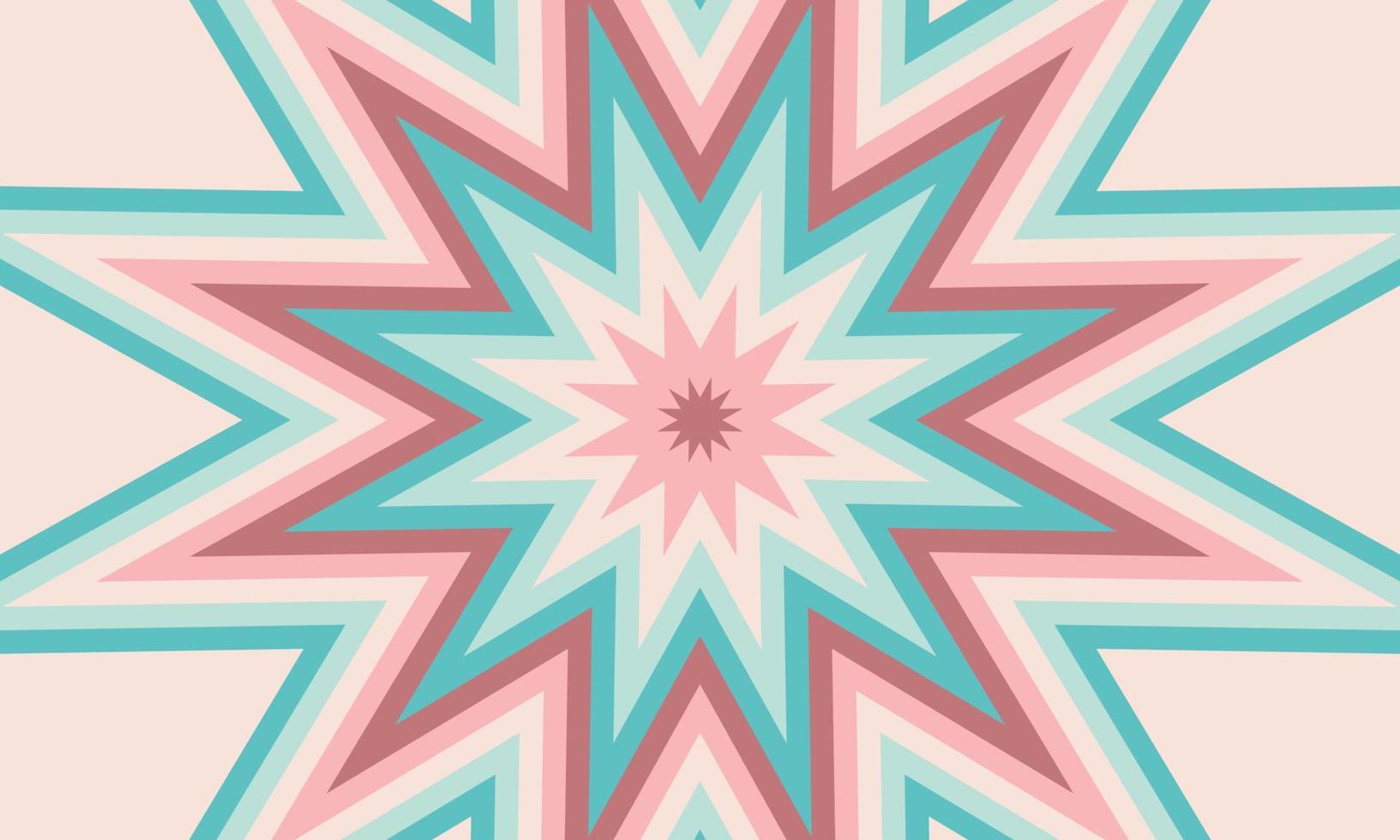 Star motif abstract background design with beautiful color variations vector