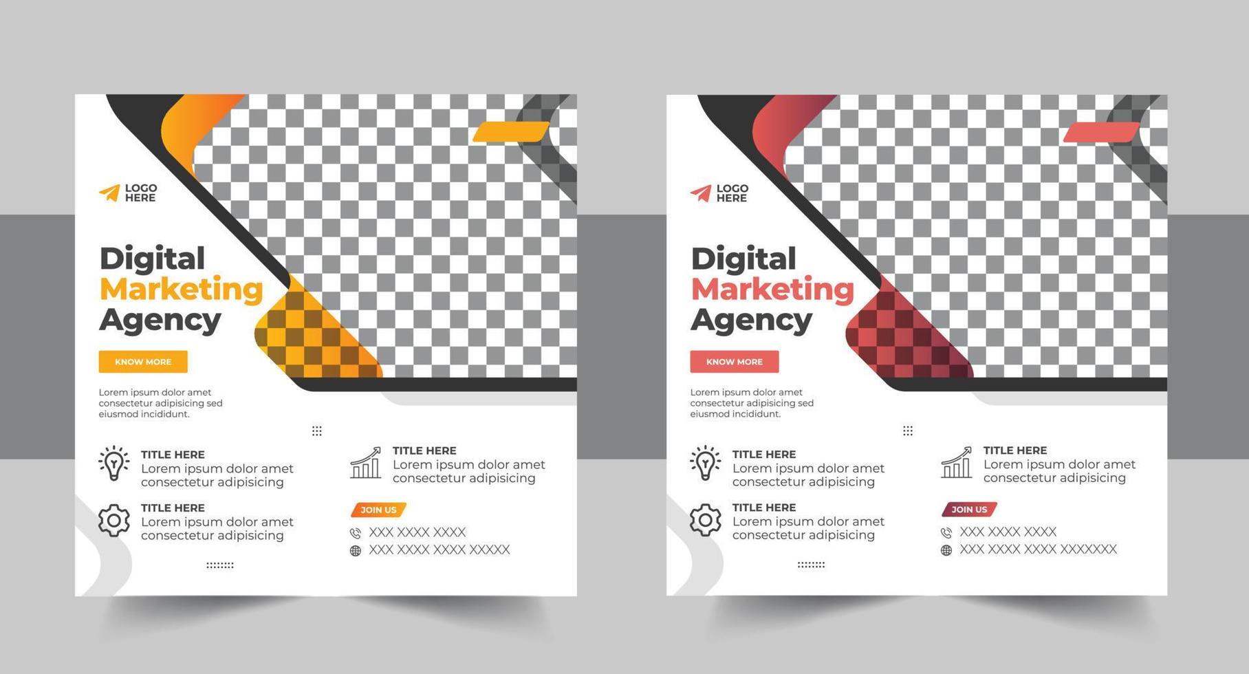 digital márketing agencia social medios de comunicación enviar modelo corporativo negocio social medios de comunicación web bandera vector