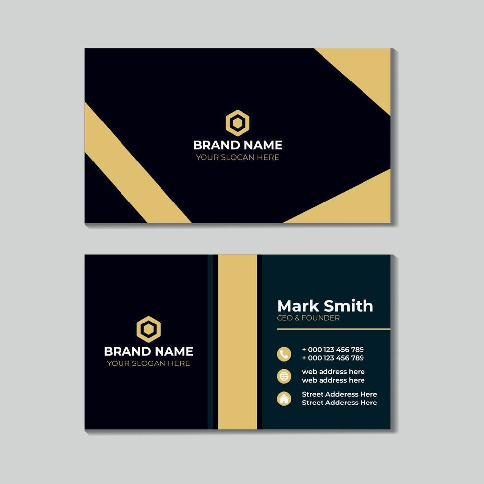 professional business design card template vector