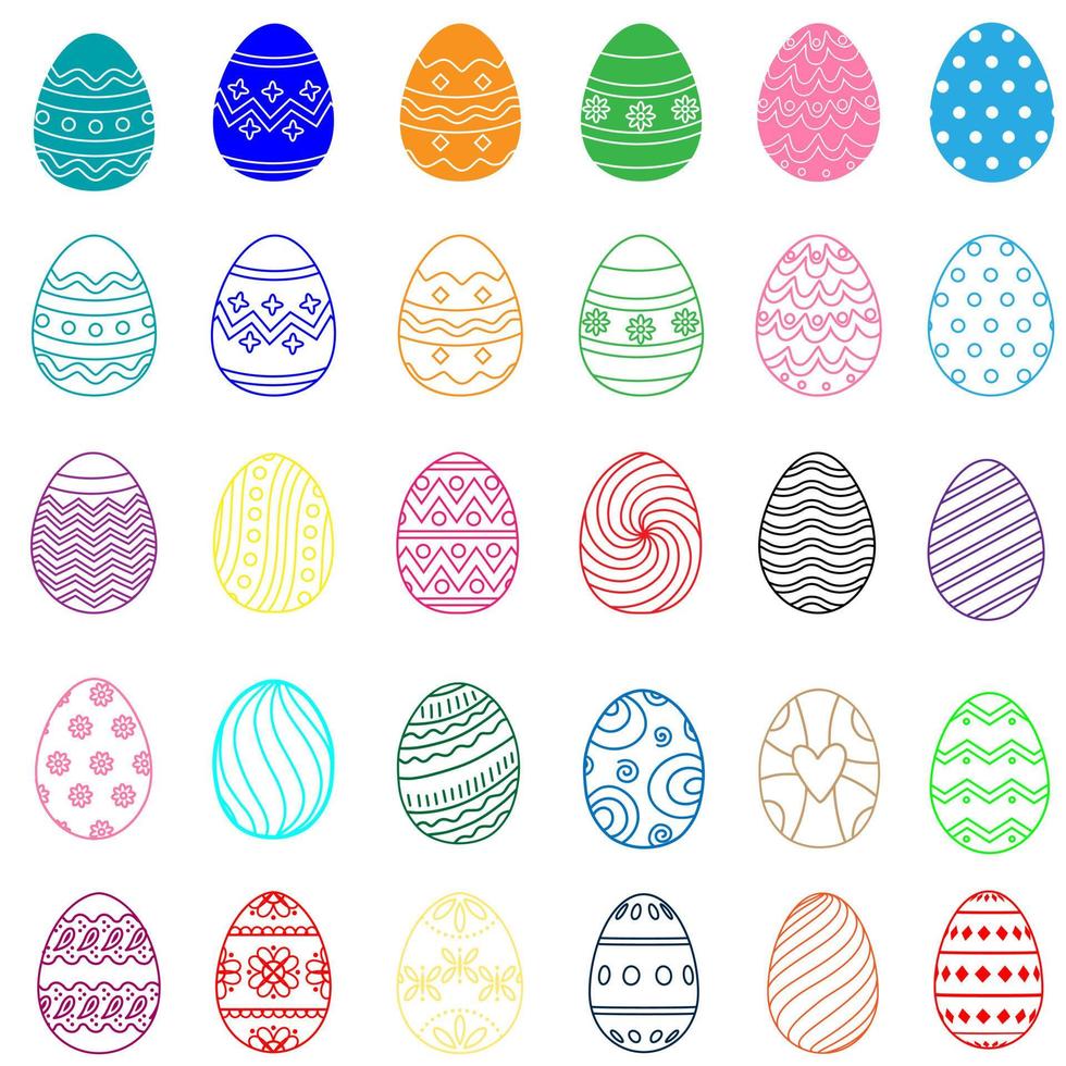 Easter egg icon vector. Easter illustration sign collection. egg symbol or logo. vector