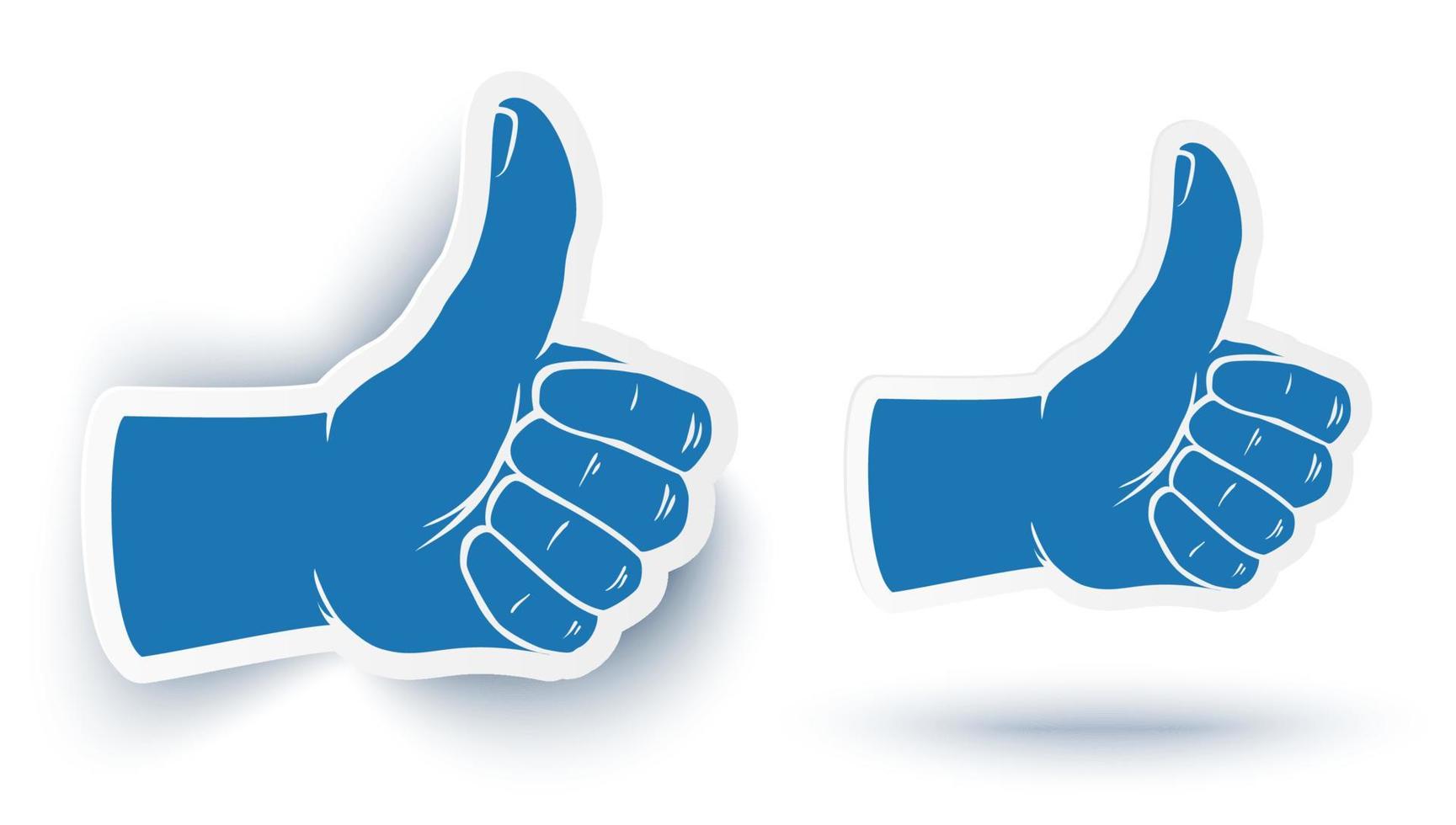 Vector icon of like