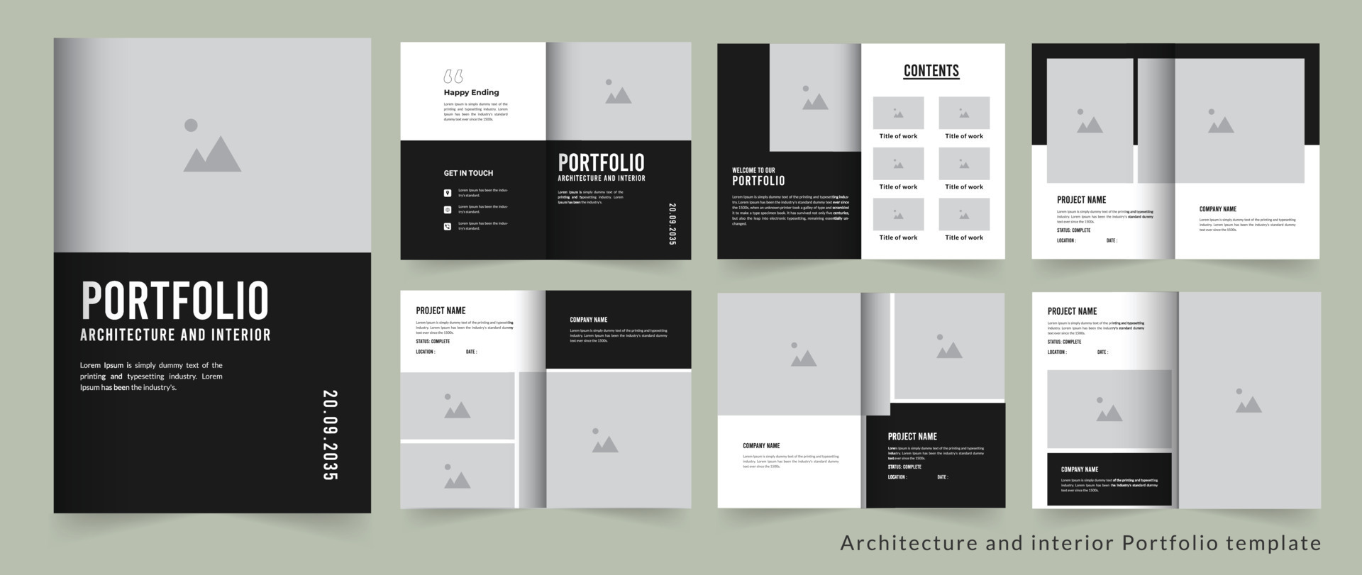 Architecture Portfolio or project portfolio or interior portfolio