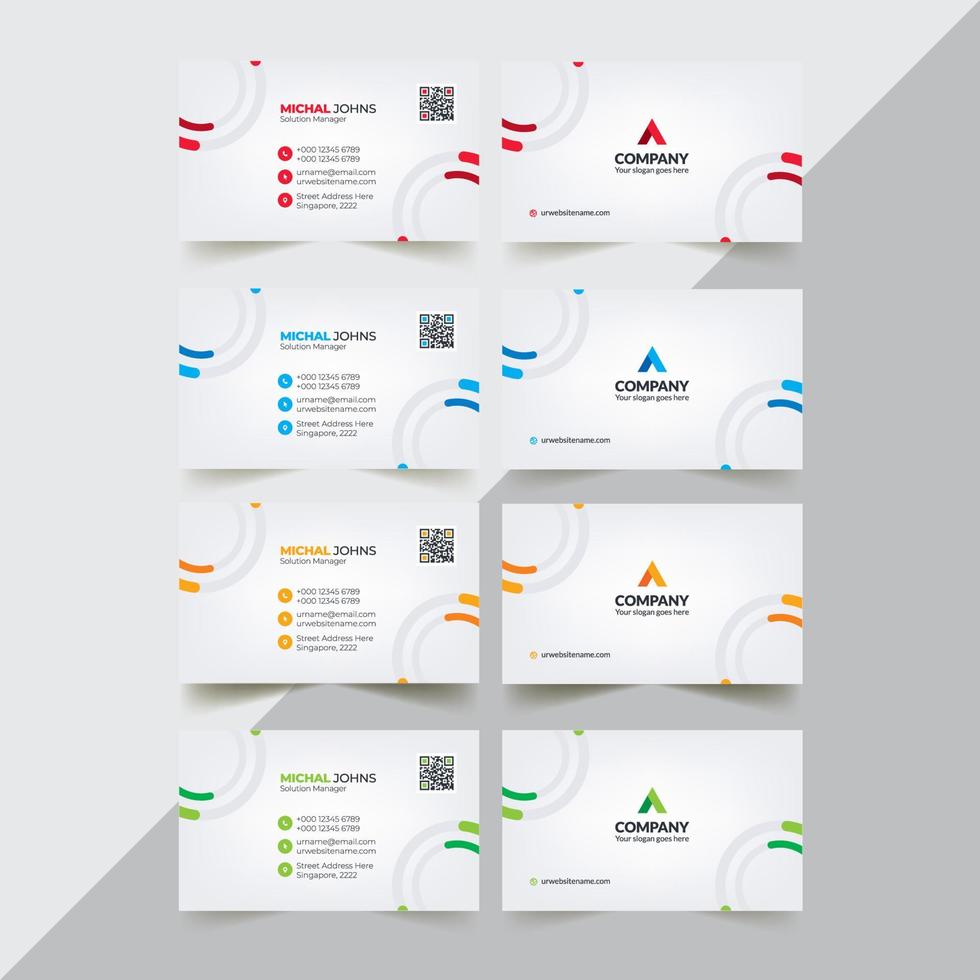 Business Card Template vector