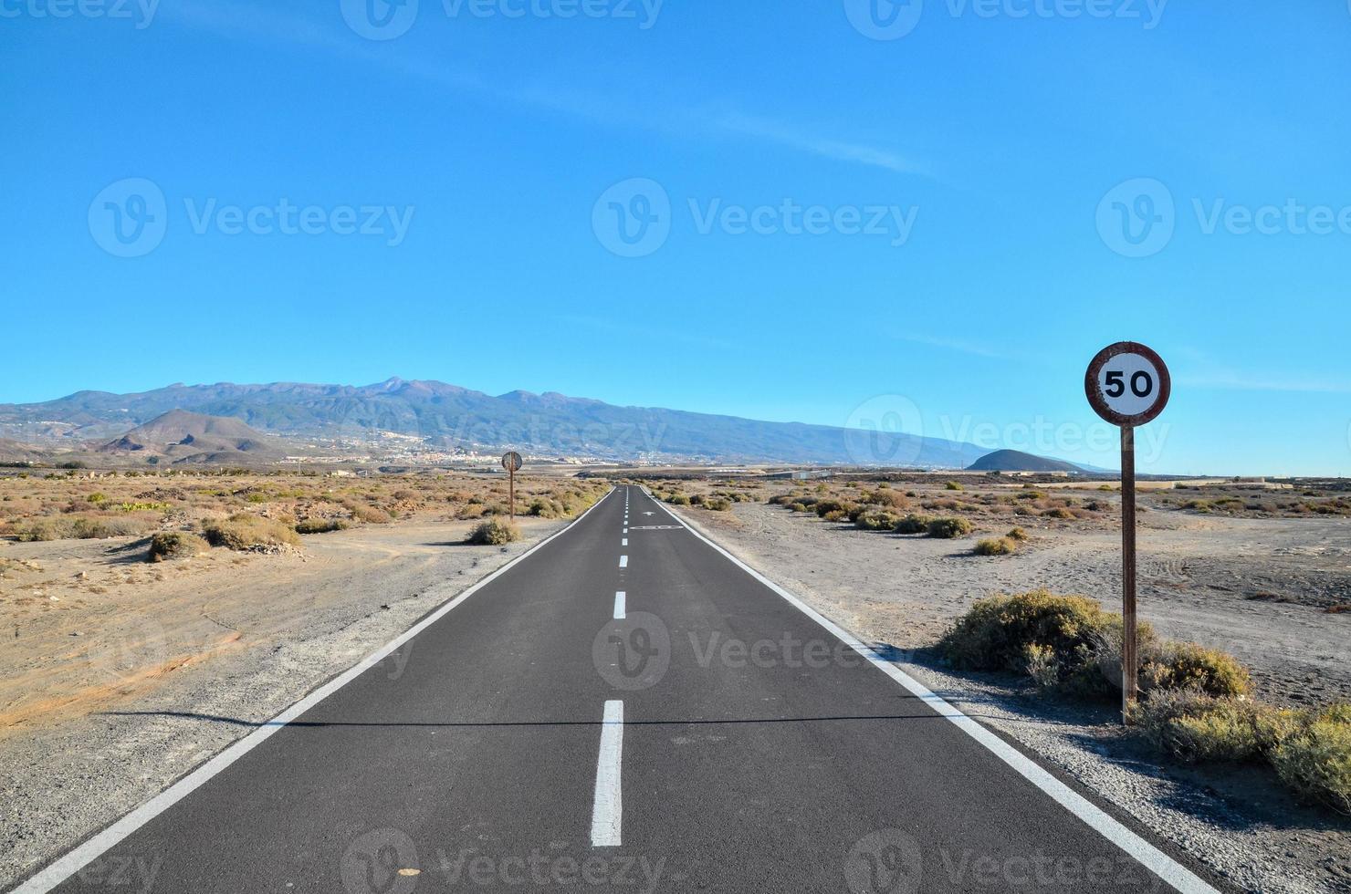 Scenic road view photo