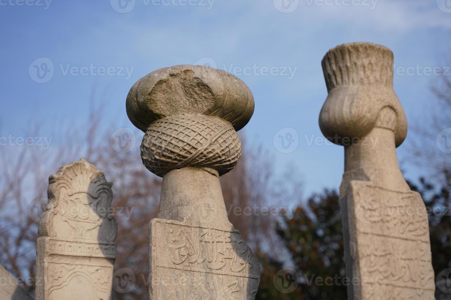 Tomb Stone in Burmali Mescid Mosque, Istanbul, Turkiye photo