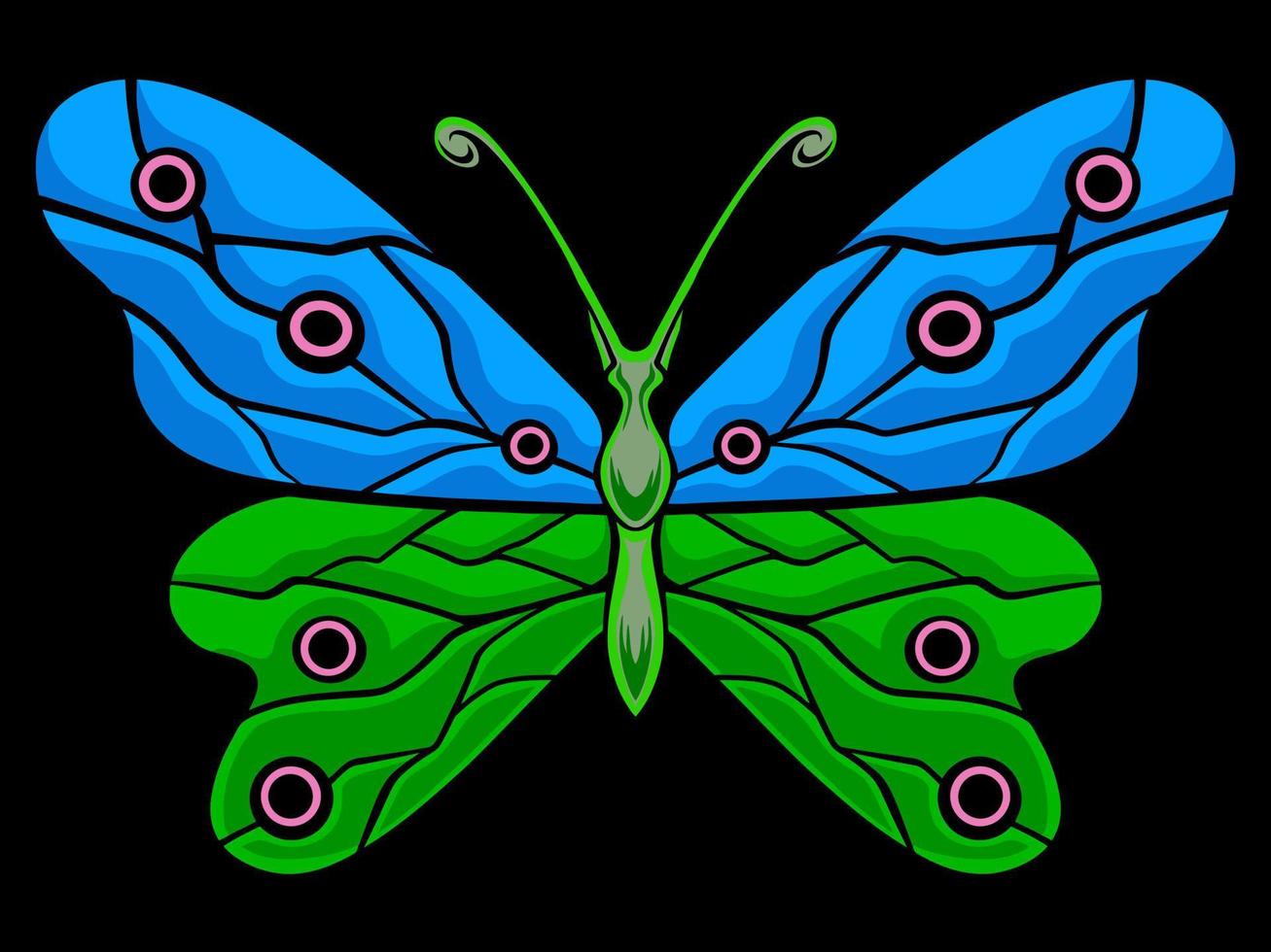 hermosa mariposa vector diseño para elementos