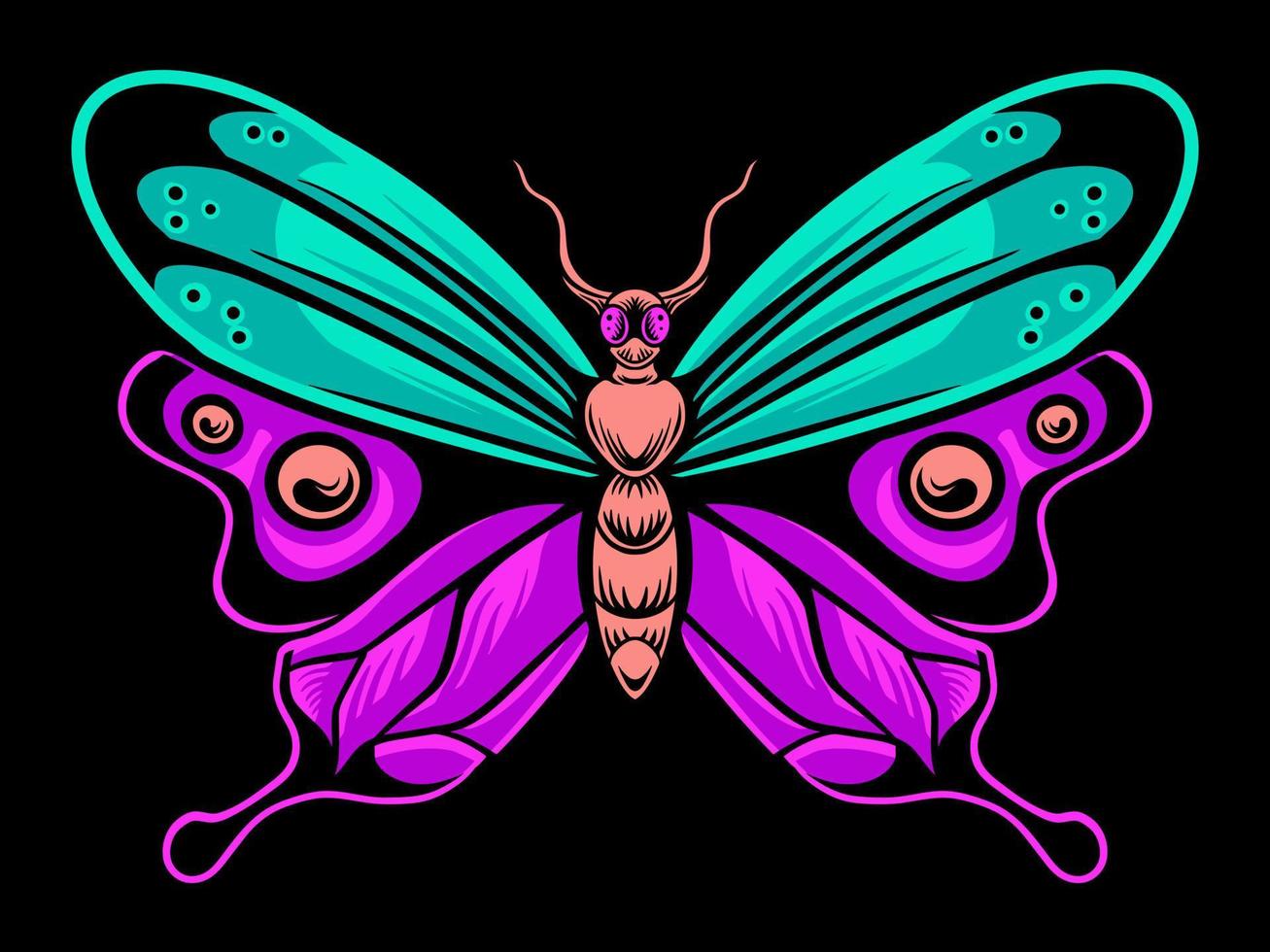 hermosa mariposa vector diseño para elementos