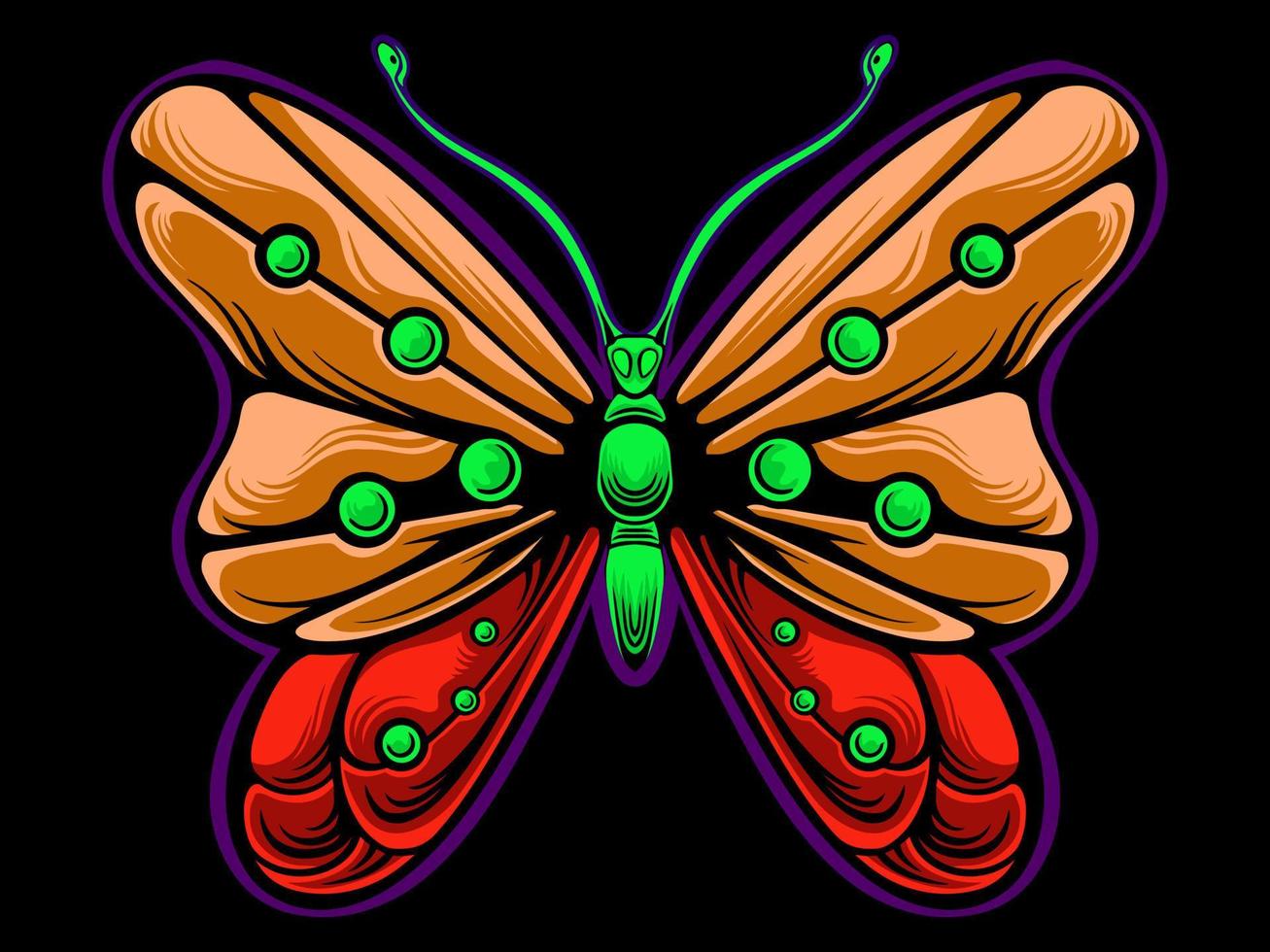 beautiful butterfly vector design for elements