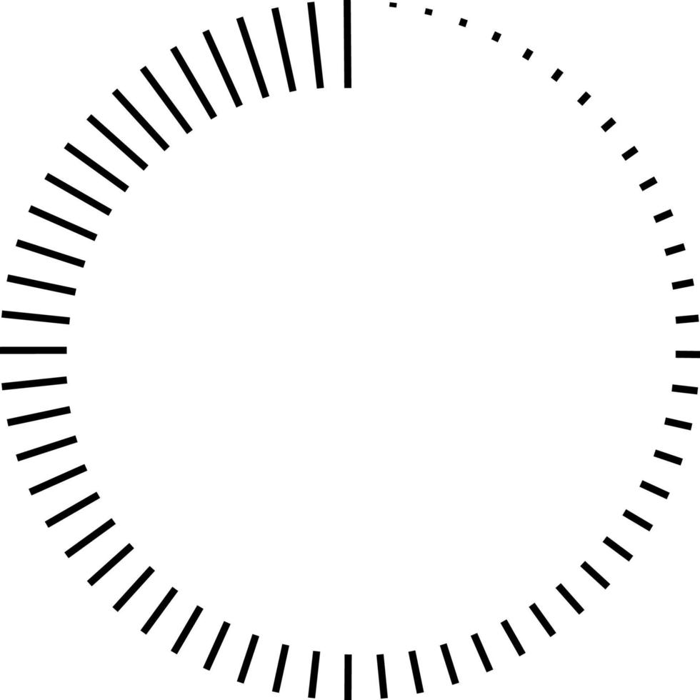 stripes around the circle logo countdown vector