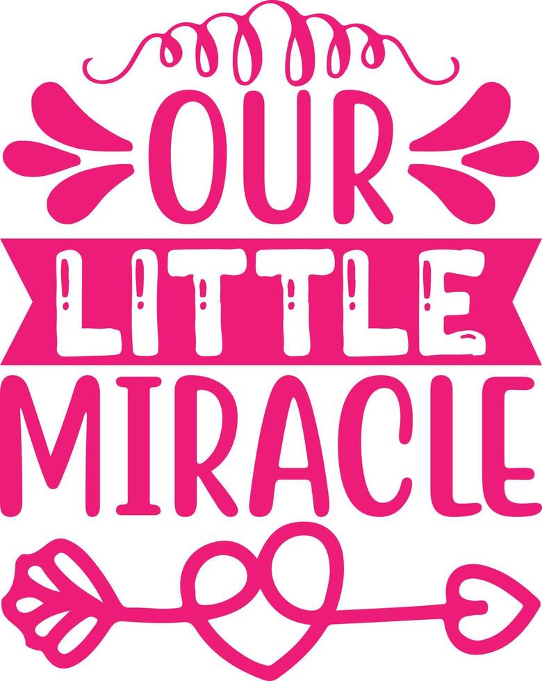 Baby Typography  Design vector
