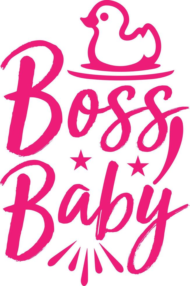 Baby Typography Design vector