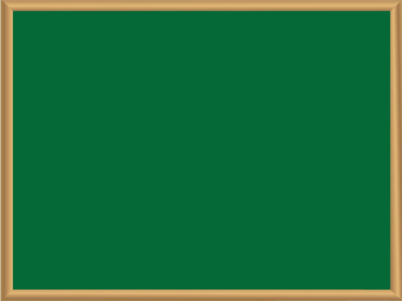 Green chalkboard with frame.Blackboard background with wooden border ...