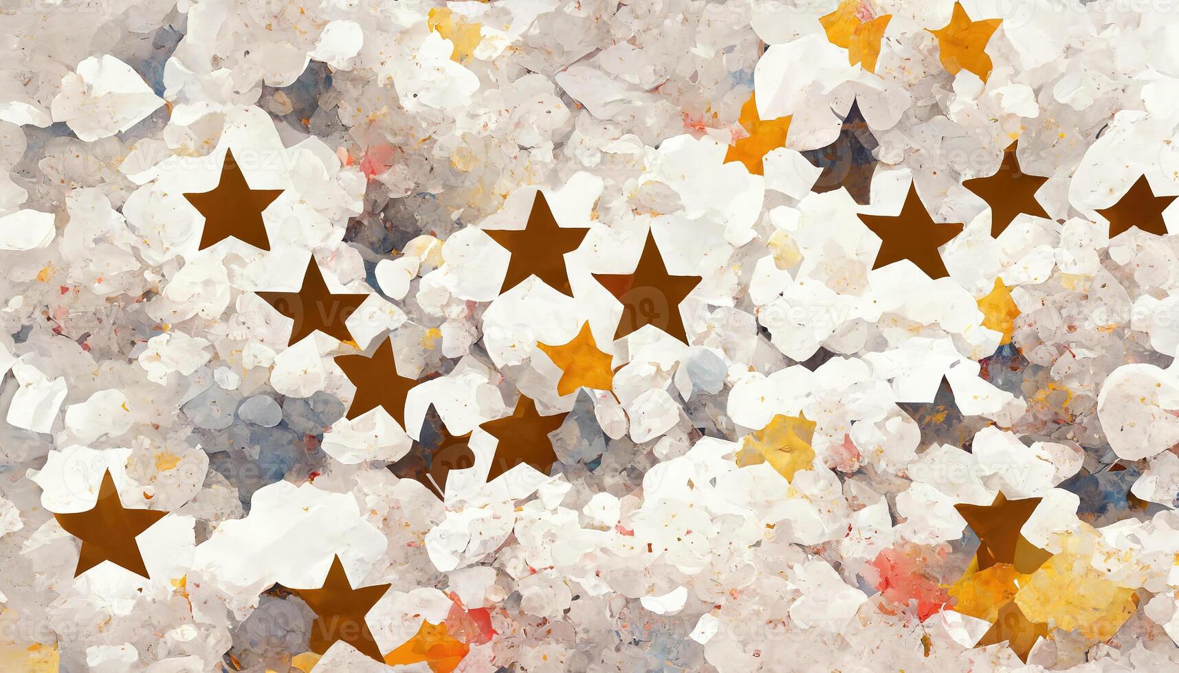 Gold star confetti. . photo