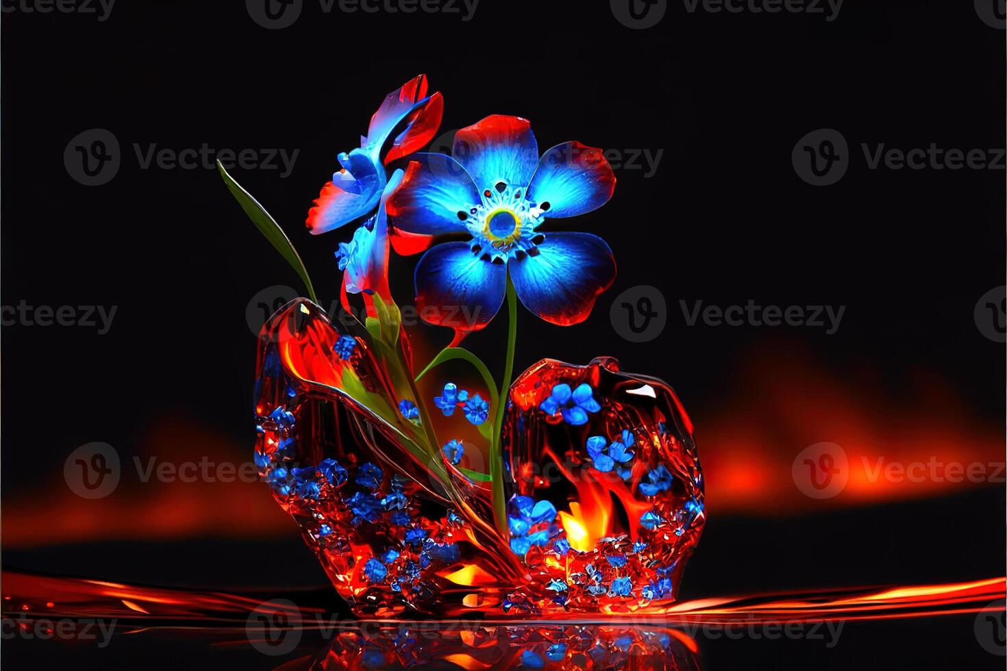 Crystal forget me not. photo