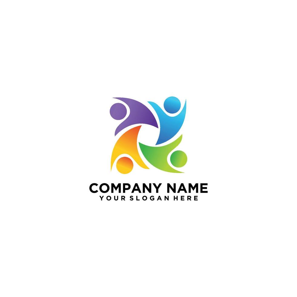 Human health logo design template vector