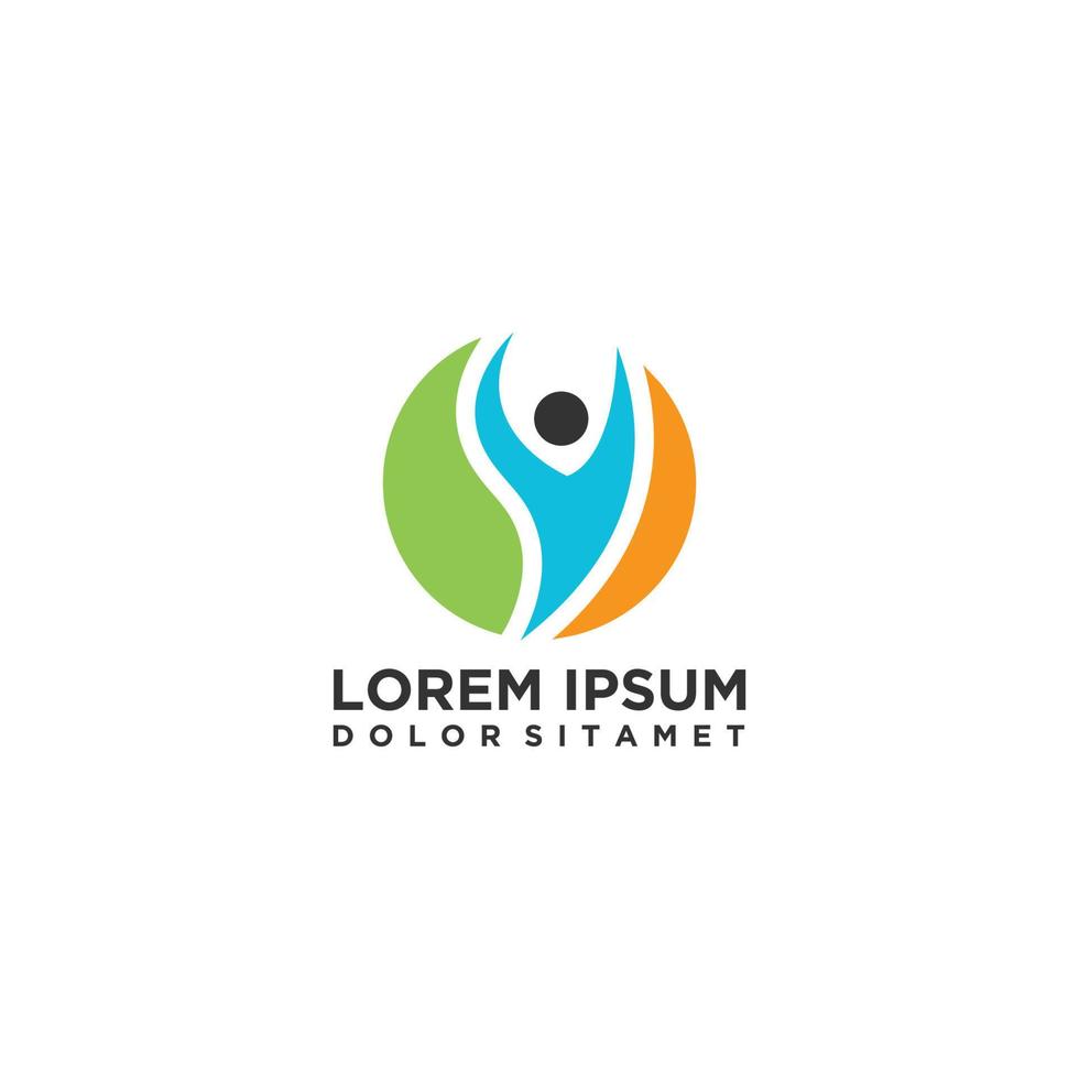 Health medical logo template vector illustration