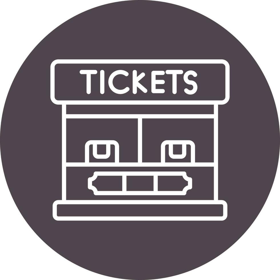 Ticket Booth Vector Icon