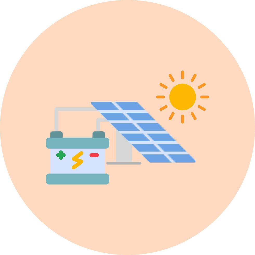 icono de vector de energía solar