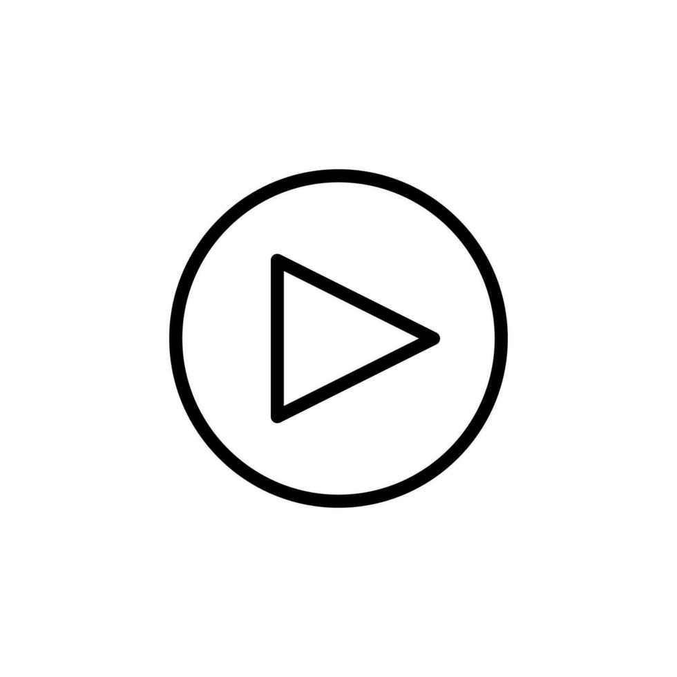 play icon vector. perfect for multimedia player interface button and any purposes vector