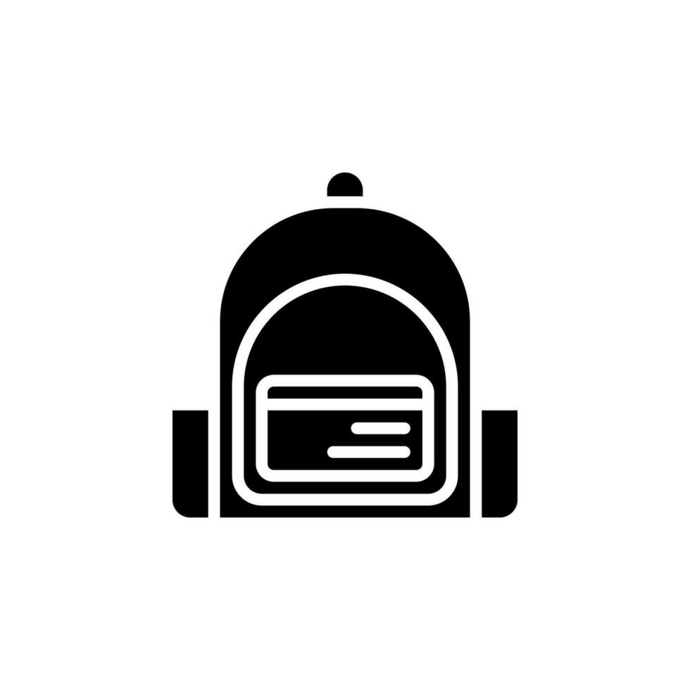 mochila icono aislado vector eps10