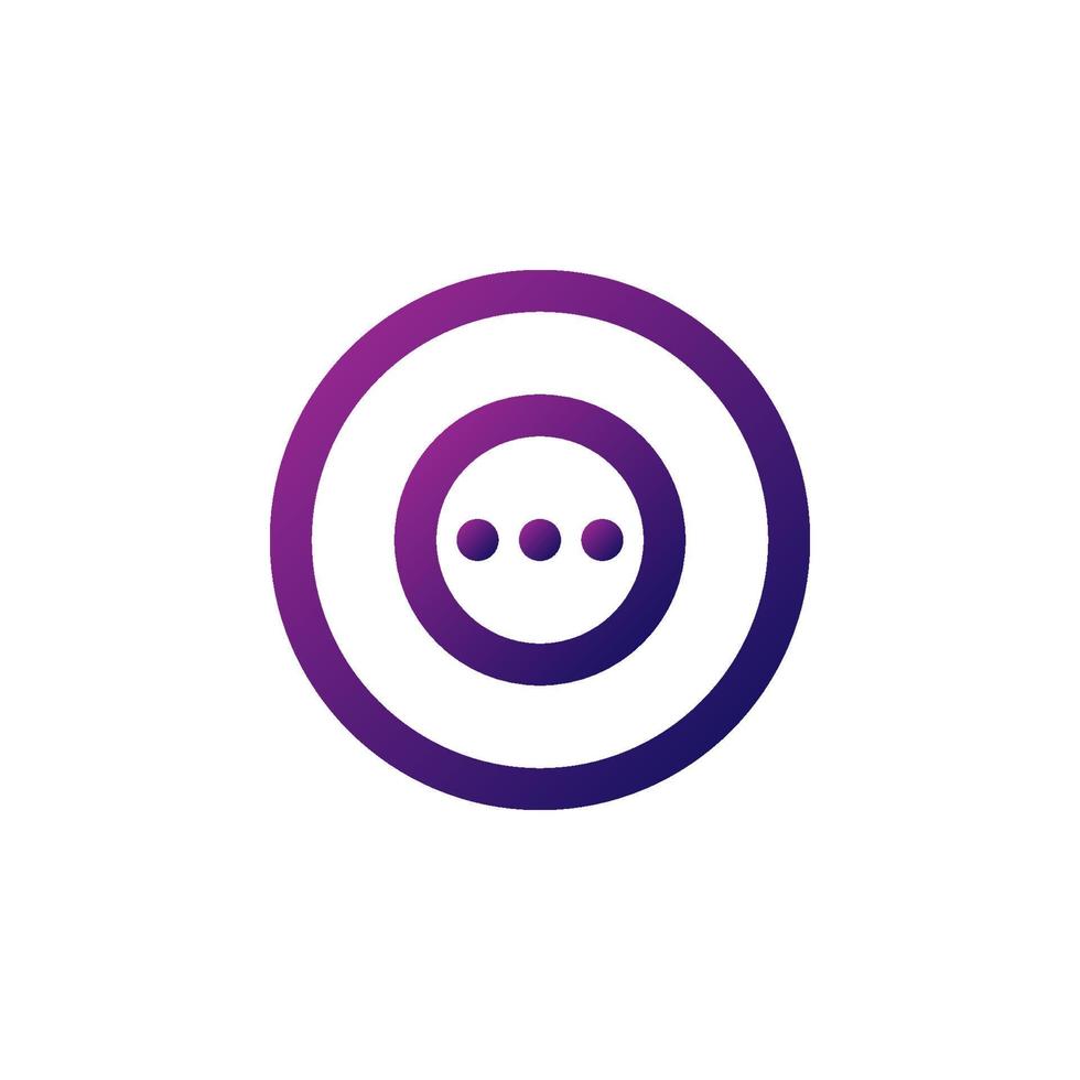 three dots menu icon vector. perfect for multimedia player interface button and any purposes vector
