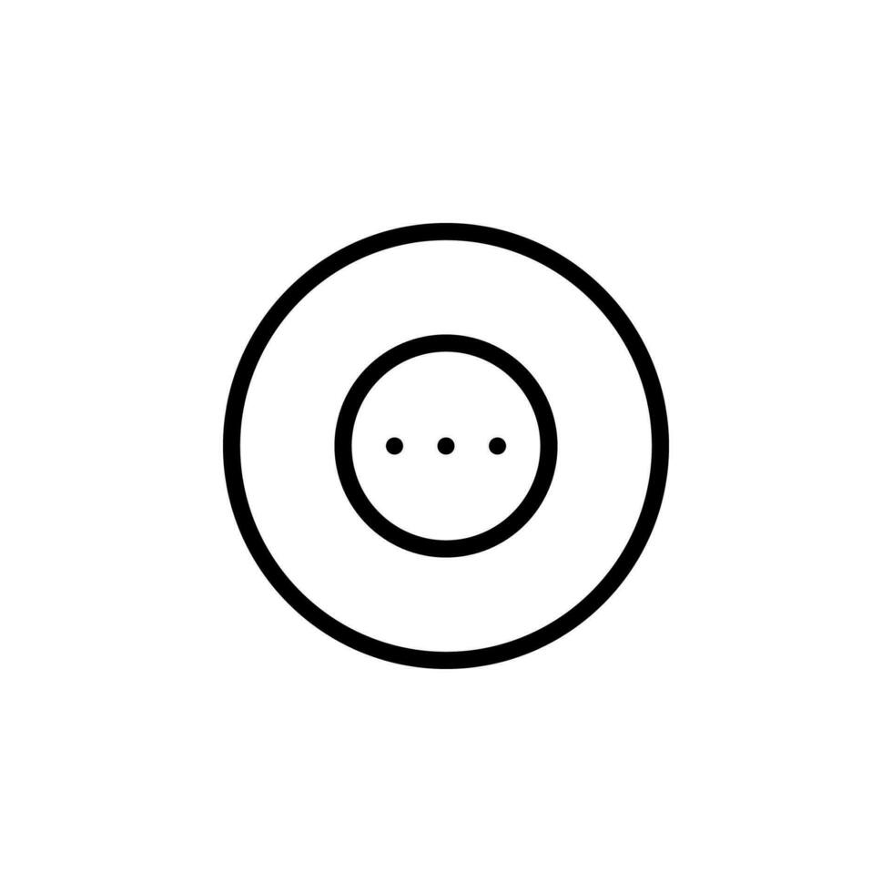 three dots menu icon vector. perfect for multimedia player interface button and any purposes vector