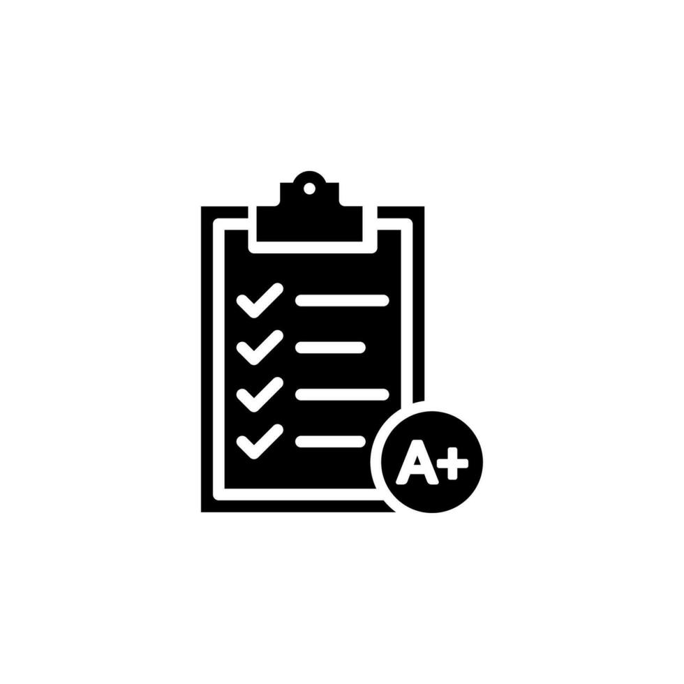 exam icon isolated vector EPS10