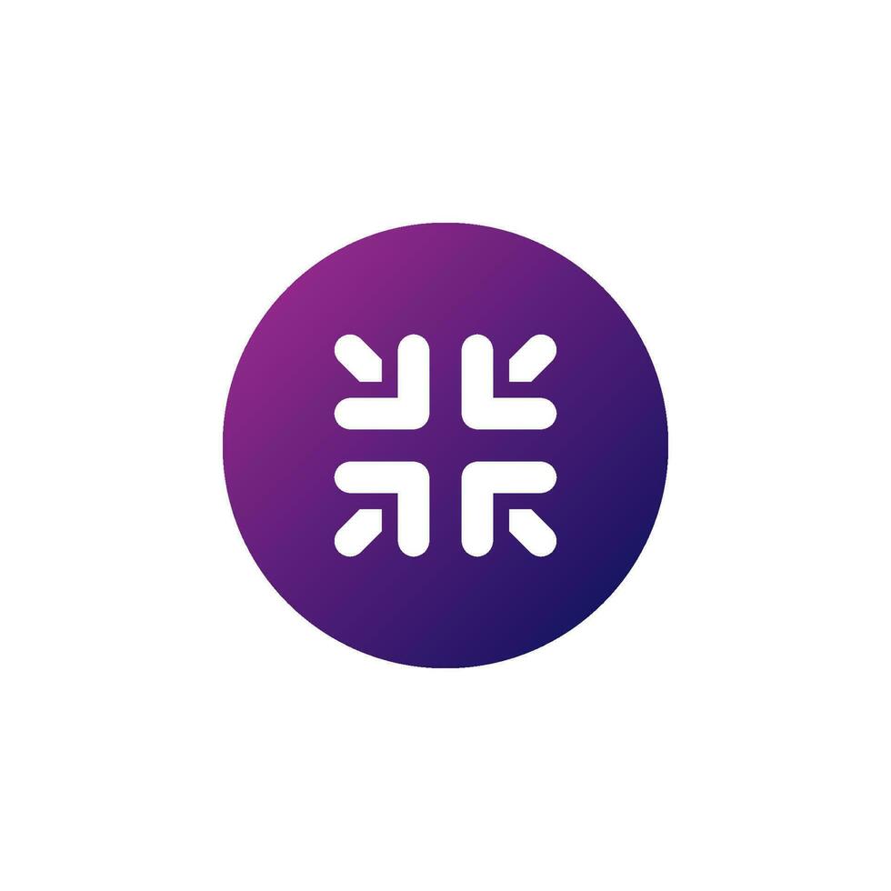minimize icon vector. perfect for multimedia player interface button and any purposes vector