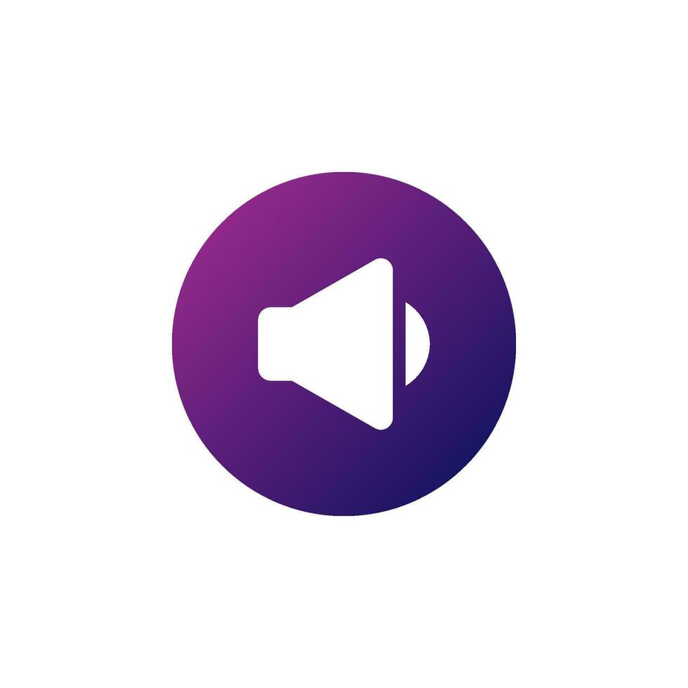 speaker icon vector. perfect for multimedia player interface button and any purposes vector