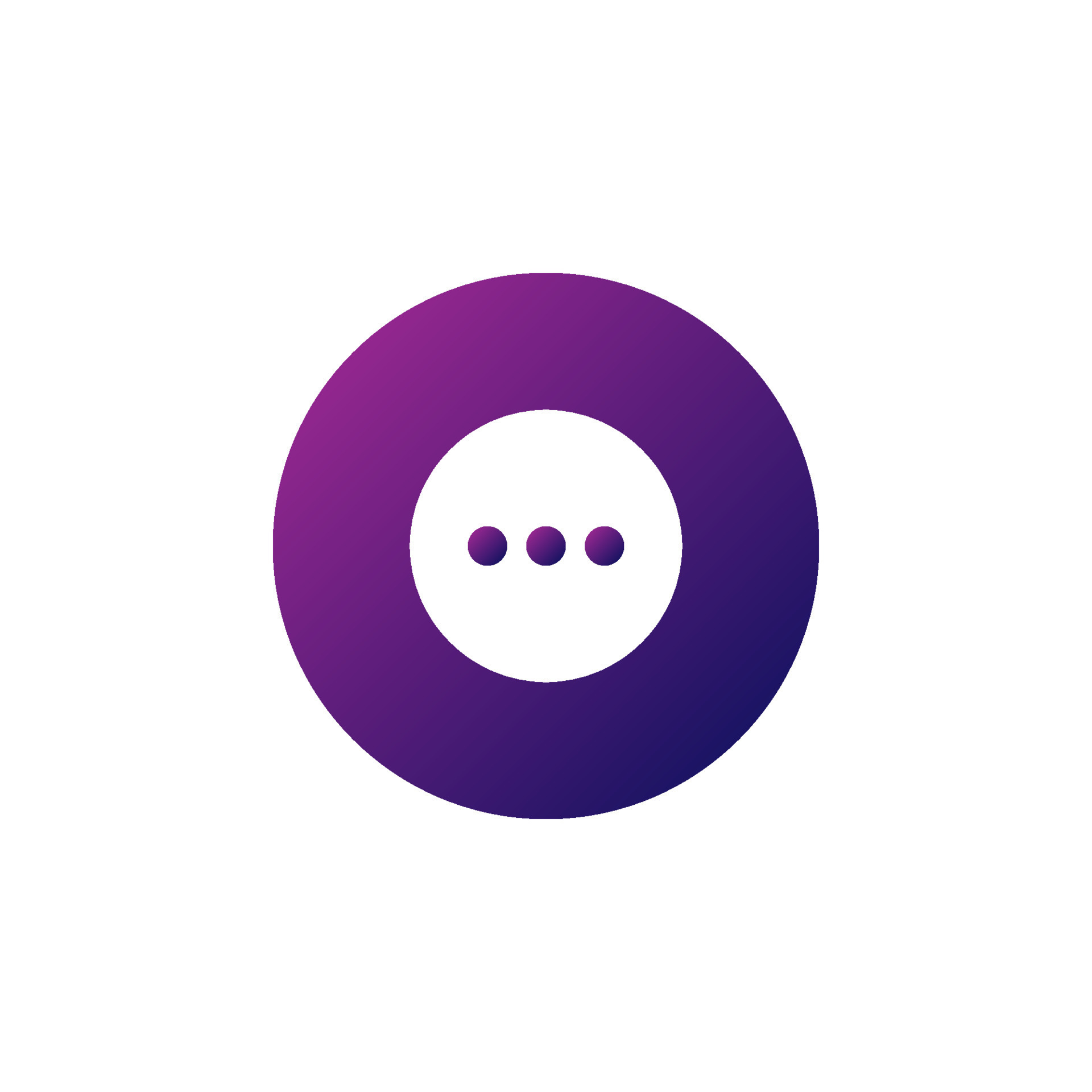 Three dots menu icon vector perfect for multimedia player interface